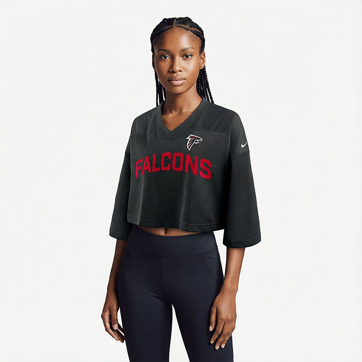 Nike Women's Falcons Jersey Fashion Top - view number 2