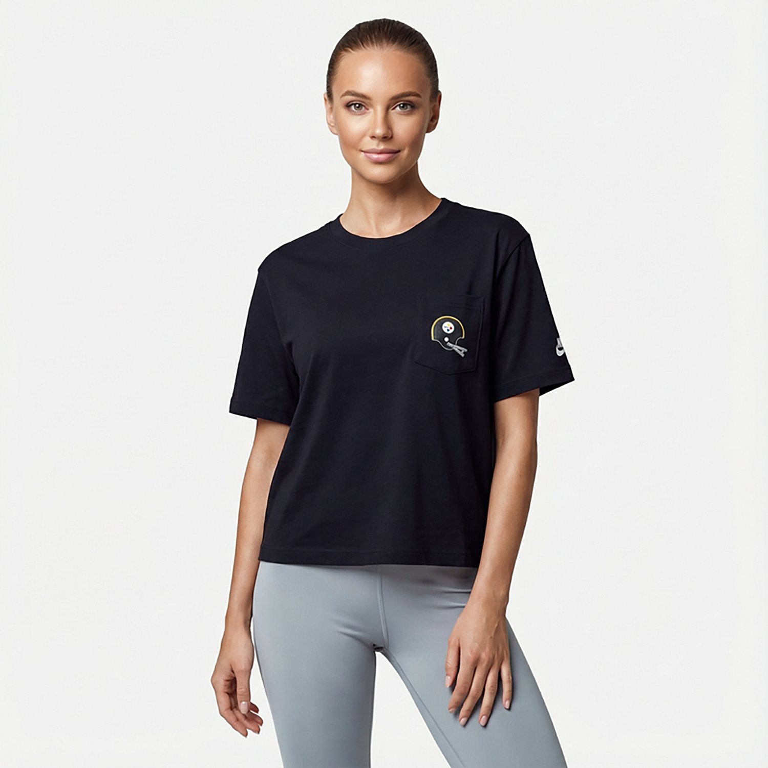 Nike Women's Steelers Rewind Pocket Boxy T-shirt - view number 2