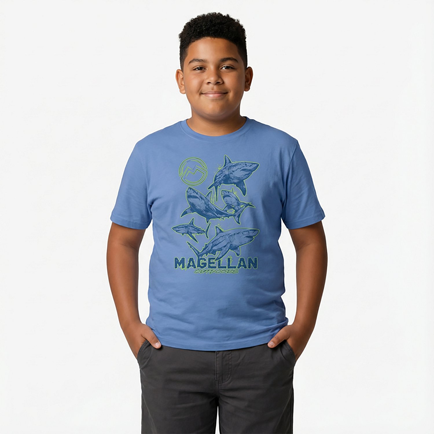Magellan Outdoors Boys' Deep Water T-shirt - view number 2