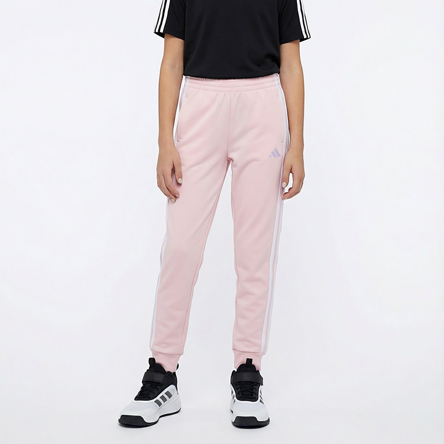 adidas Girls' Bold 3-Stripe Joggers - view number 2