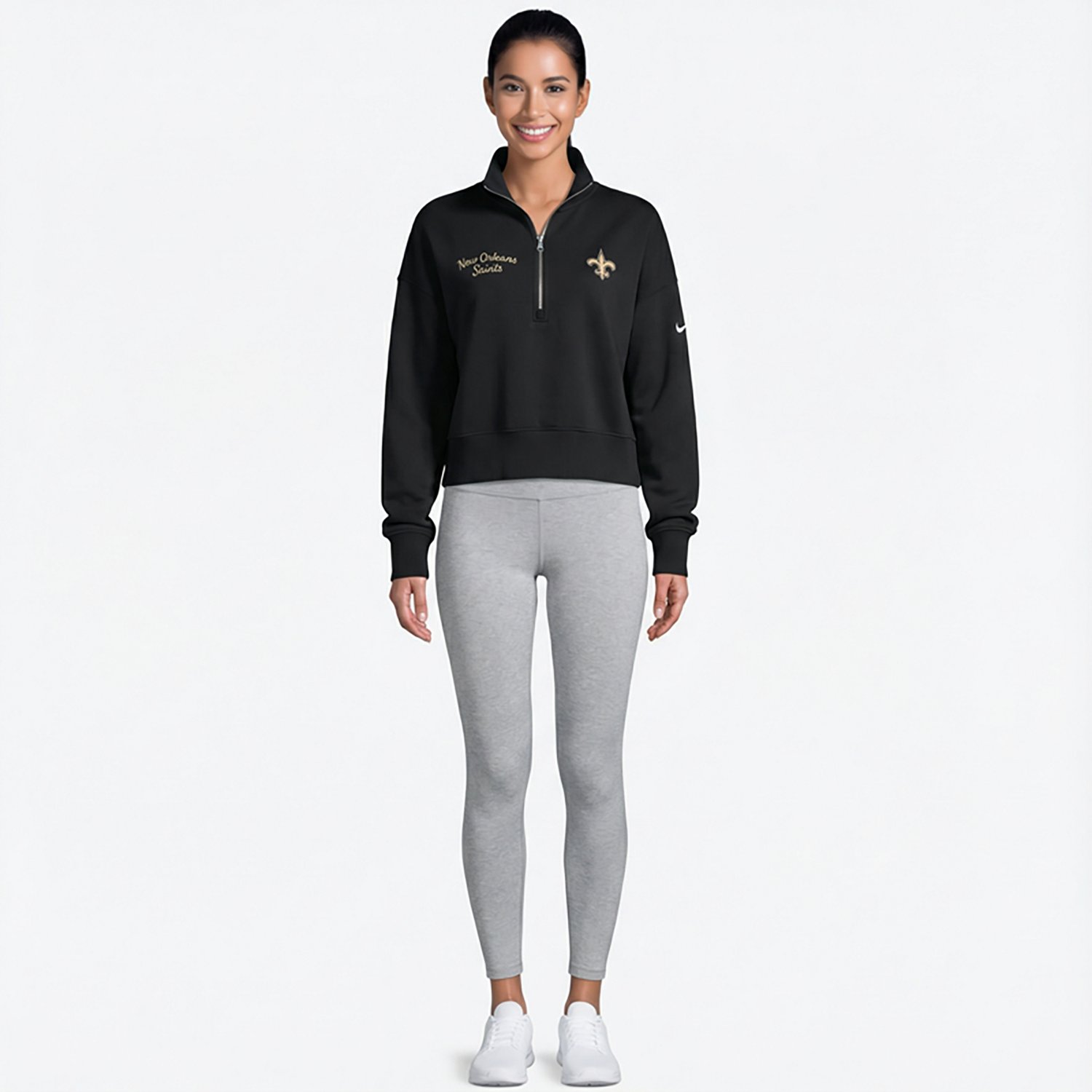 Nike Women's Saints Phoenix 1/4 Zip Pullover
