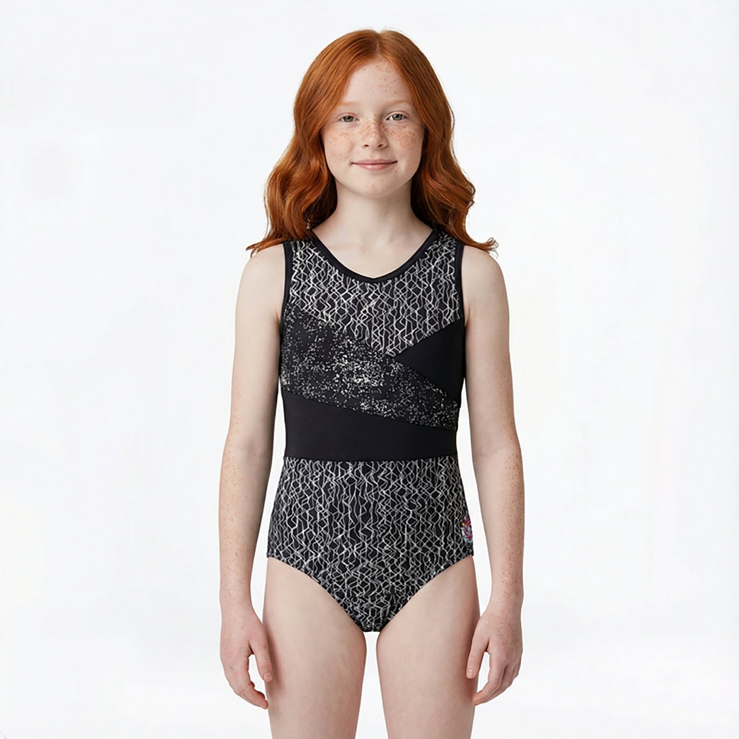 Rainbeau Moves Girl's Foil Tank Leotard - view number 2