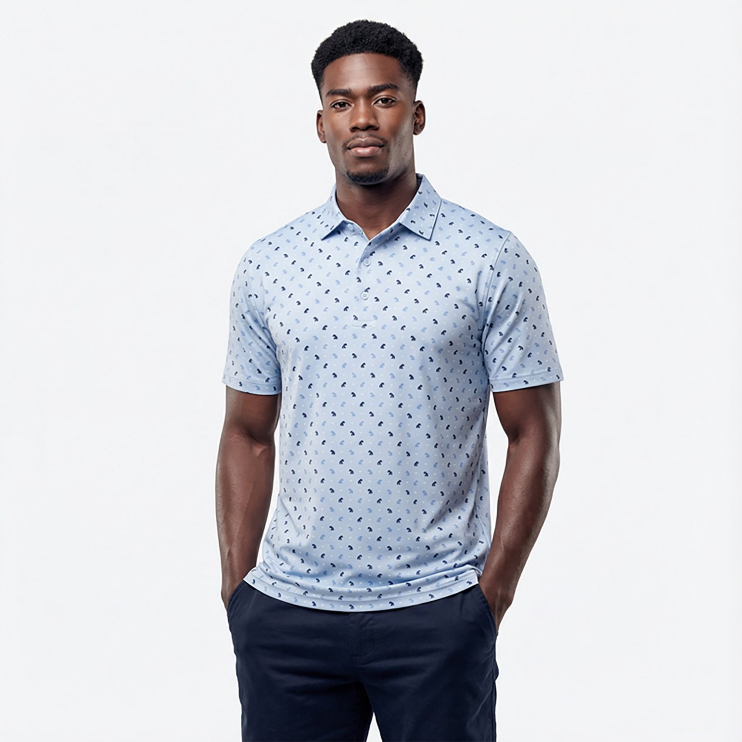 Callaway Men's Short Sleeve Bull Dog Texture Golf Shirt - view number 2