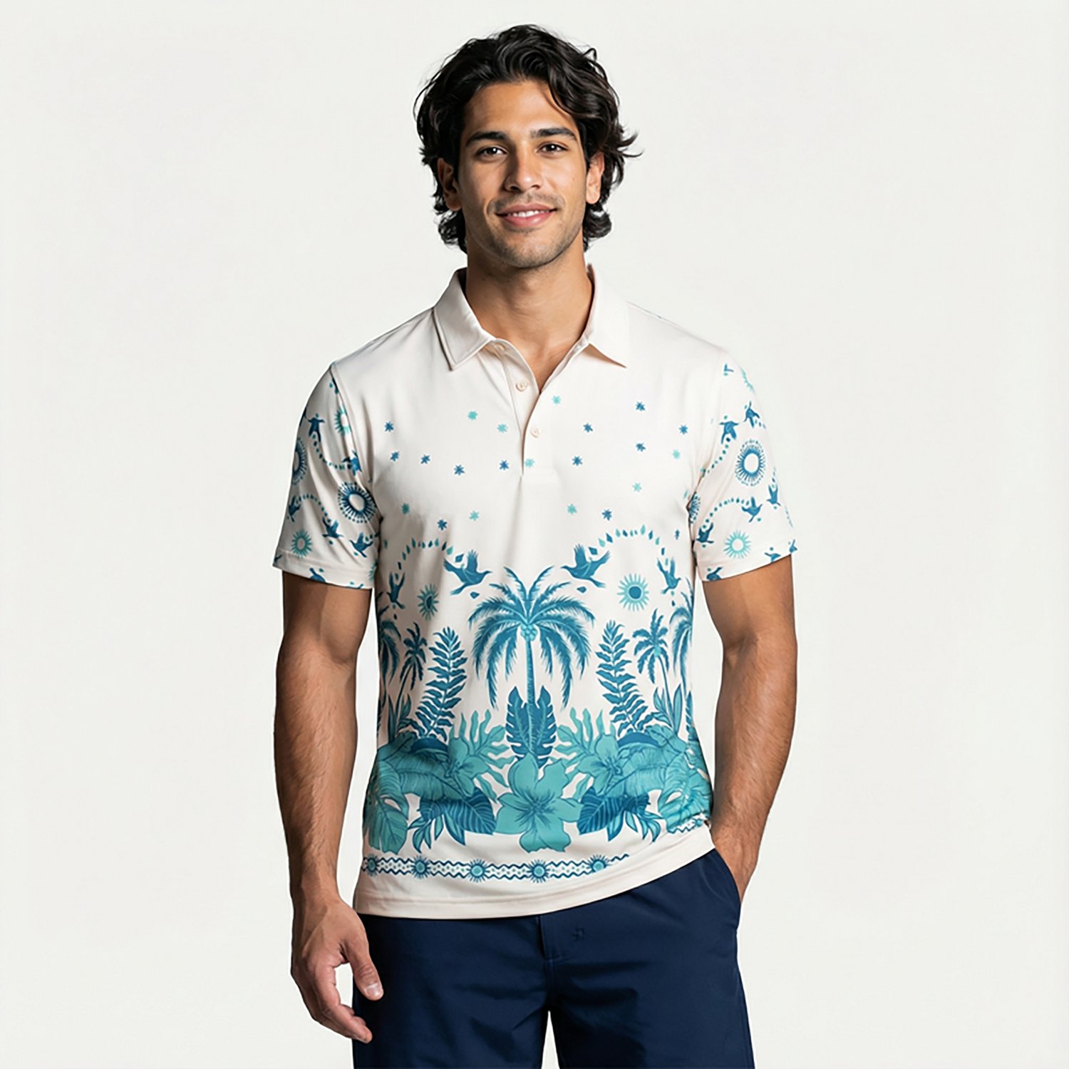 Chubbies Men's The Scenic Route Performance Polo - view number 2