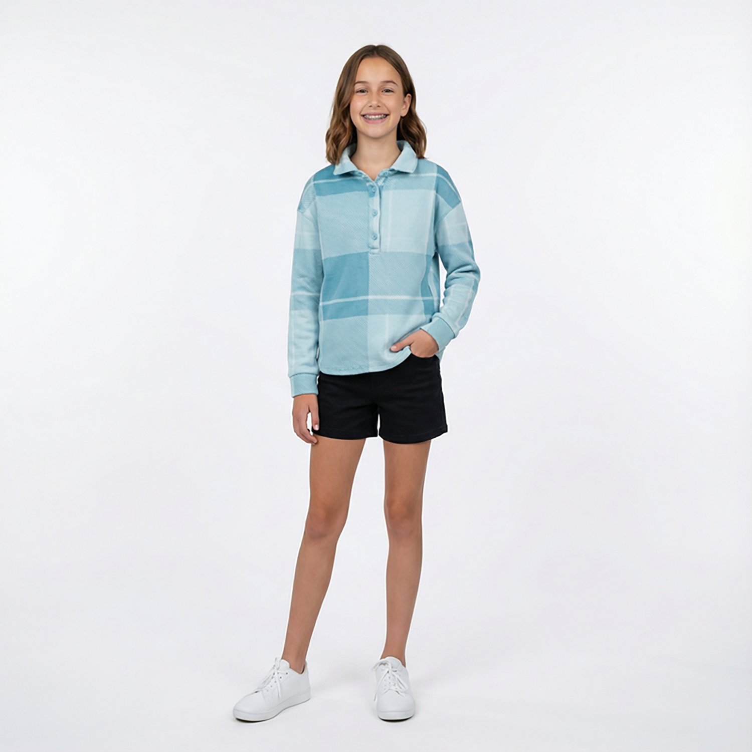 Magellan Outdoors Girls' Campfire Oversize Pullover Top