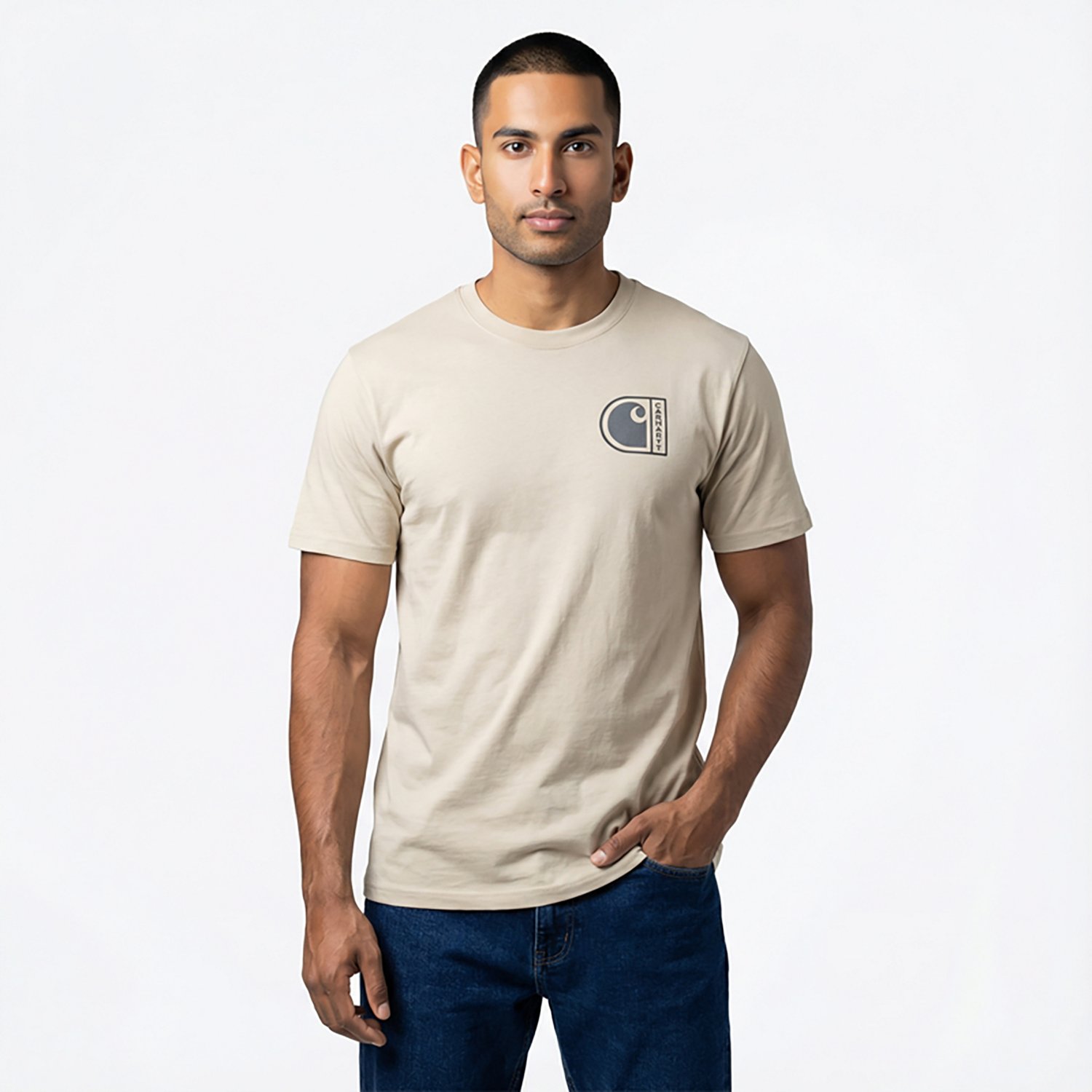 Carhartt Men's Relaxed Fit Lightweight Short Sleeve C Graphic T-shirt - view number 2