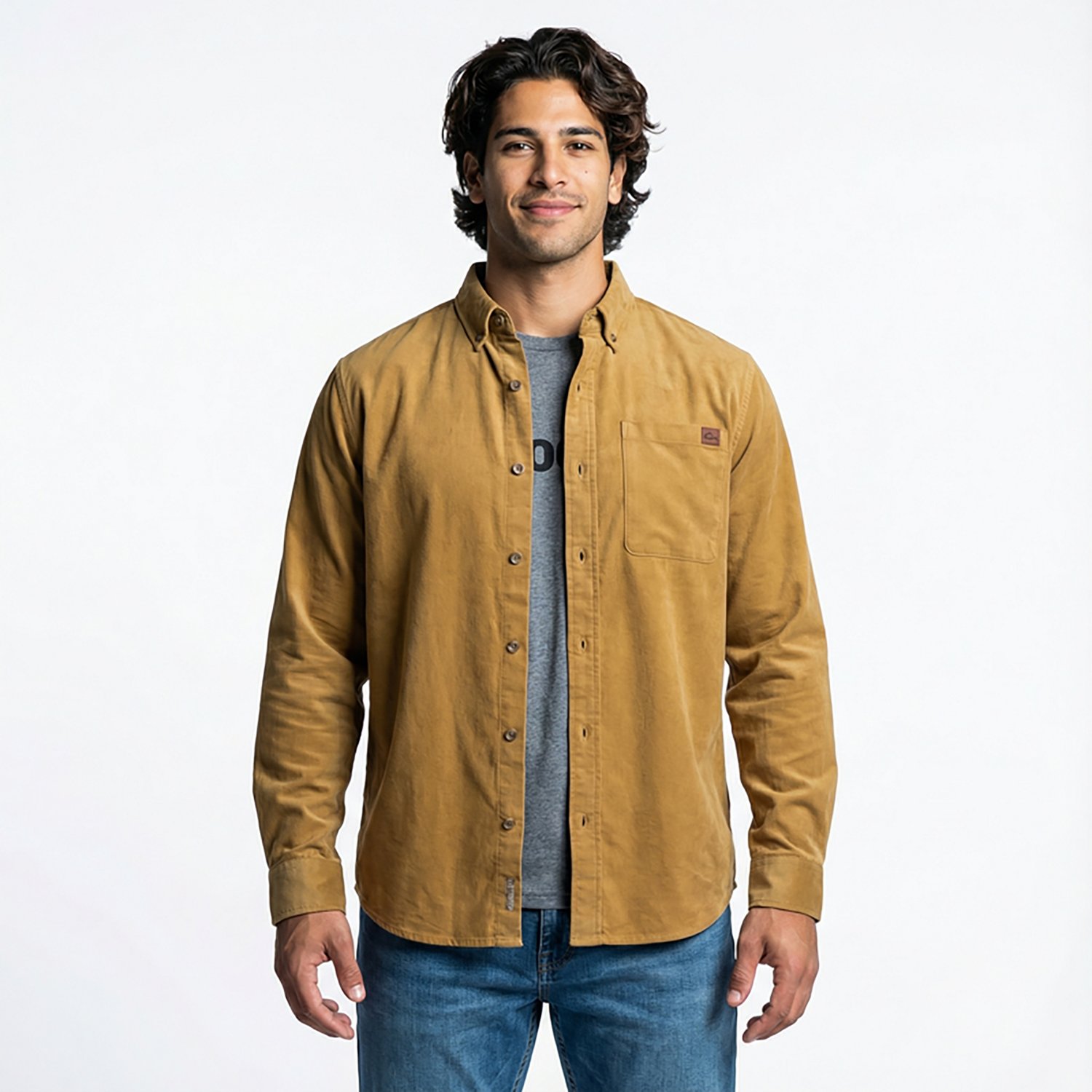 Drake Men's Midwale Corduroy Solid Long Sleeve Button Down Shirt - view number 2