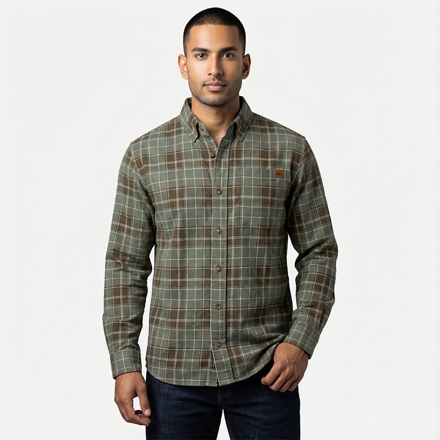 Drake Men's Midwale Corduroy Plaid Long Sleeve Button Down Shirt - view number 2