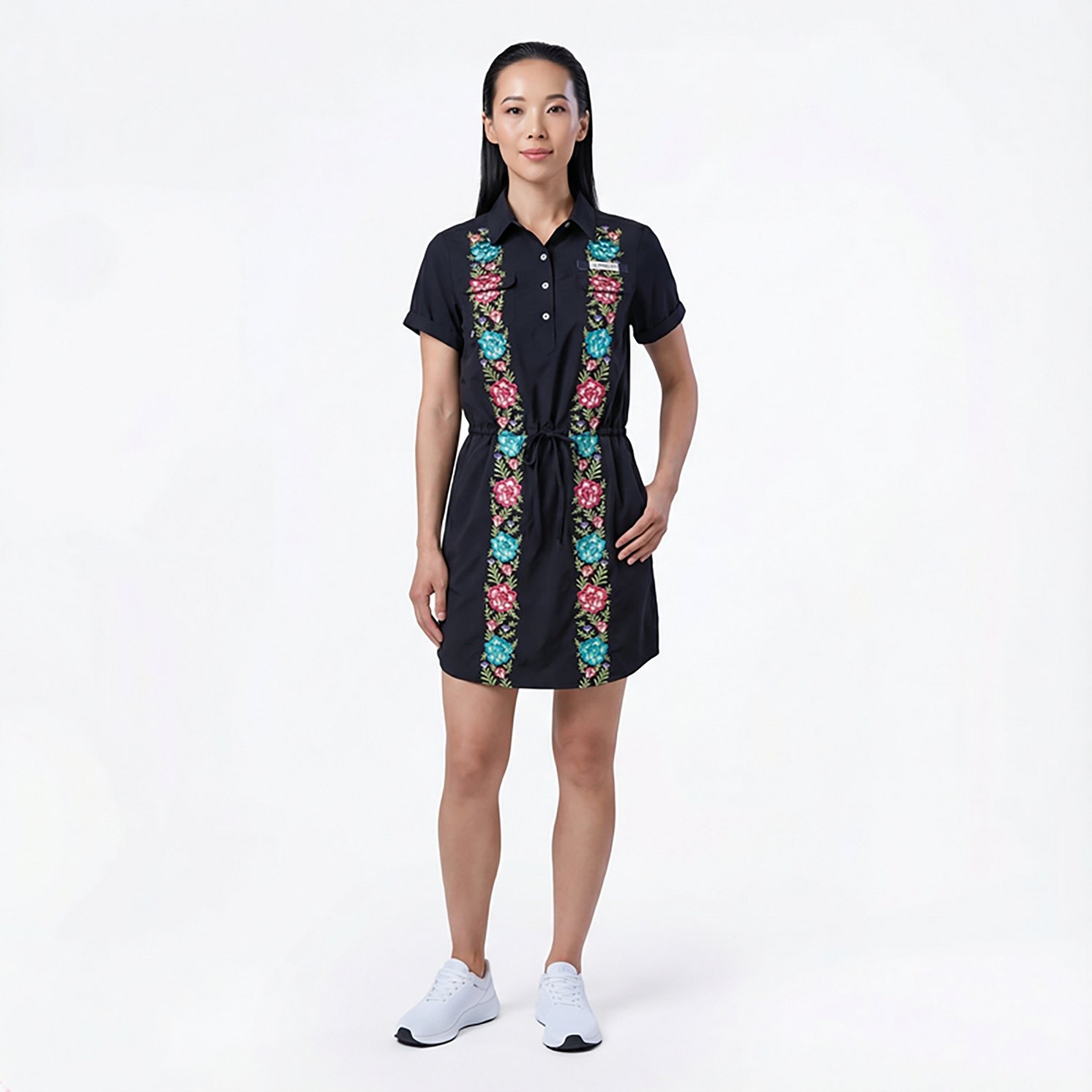 Magellan Outdoors Women's Guayabera Short Sleeve Dress