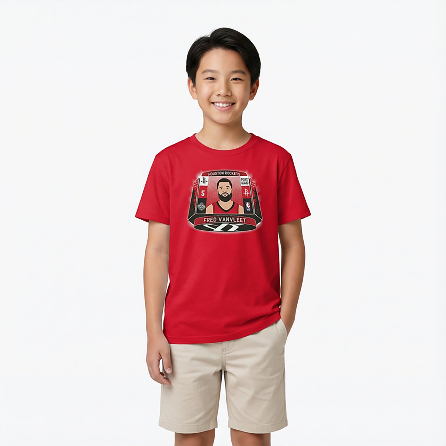 Outerstuff Youth's Houston Rockets Fred Vanvleet Jumbotron Graphic T-shirt - view number 2