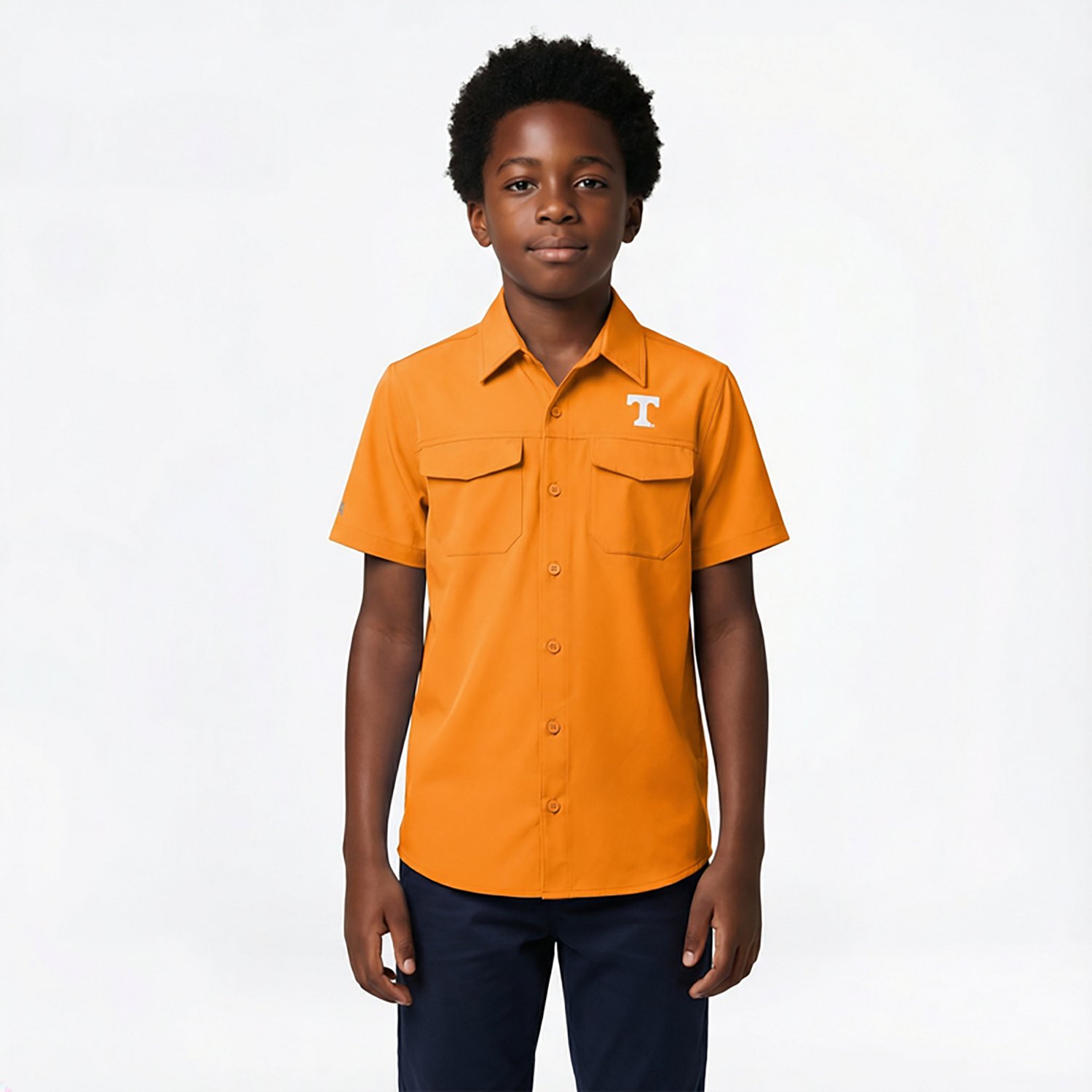 Antigua Boys' University of Tennessee Game Day Fishing Button Up Shirt - view number 2