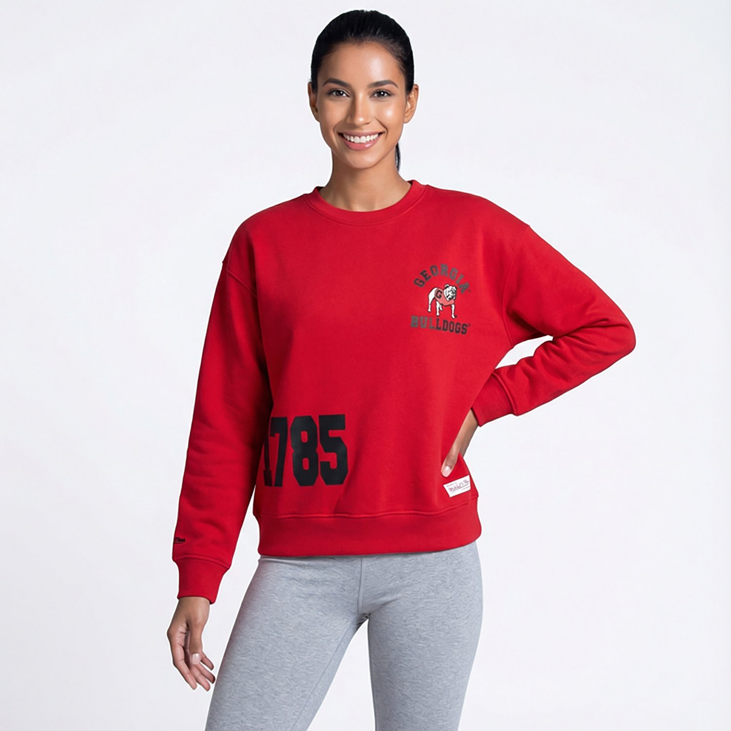 Mitchell & Ness Women's Georgia Bulldogs 4 Hit Long Sleeve Crewneck T-shirt - view number 2