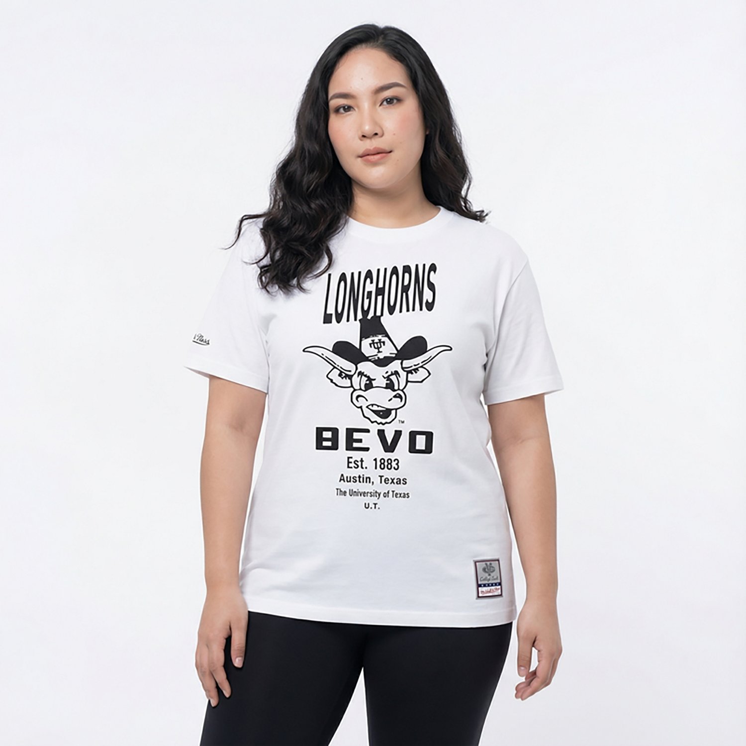 Mitchell & Ness Women's Texas Longhorns Boyfriend Short Sleeve T-shirt - view number 2