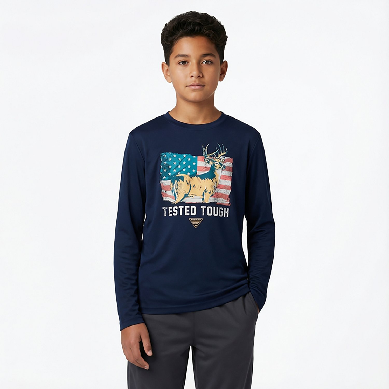 Columbia Sportswear Boys' Antlers Americana Long Sleeve T-shirt - view number 2
