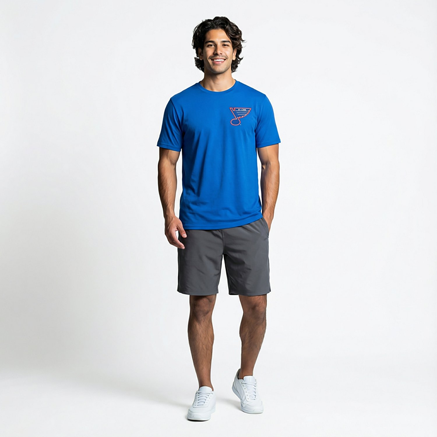 Fanatics Men's St. Louis Blues Vintage Hold the Line Legacy Cotton Short Sleeve T-shirt