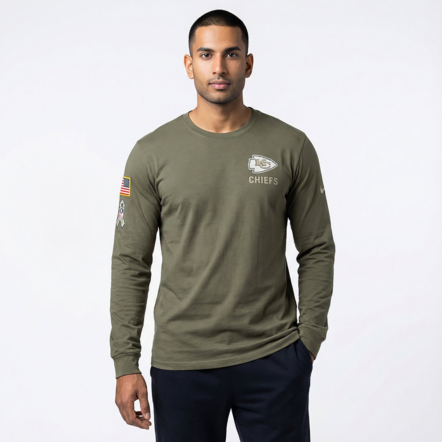 Nike Men's Chiefs Salute to Service Long Sleeve T-shirt - view number 2