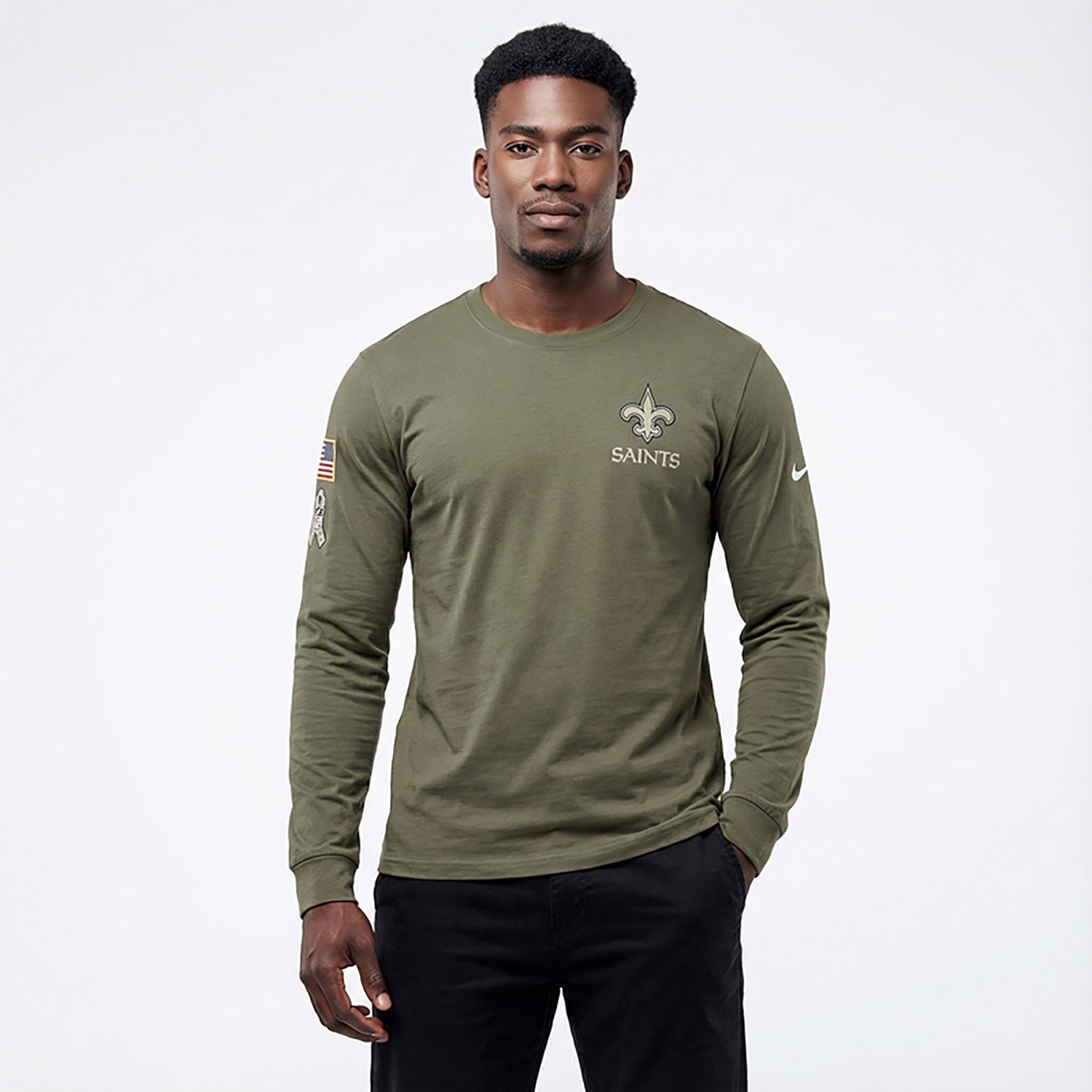 Nike Men's Saints Salute to Service Long Sleeve T-shirt - view number 2