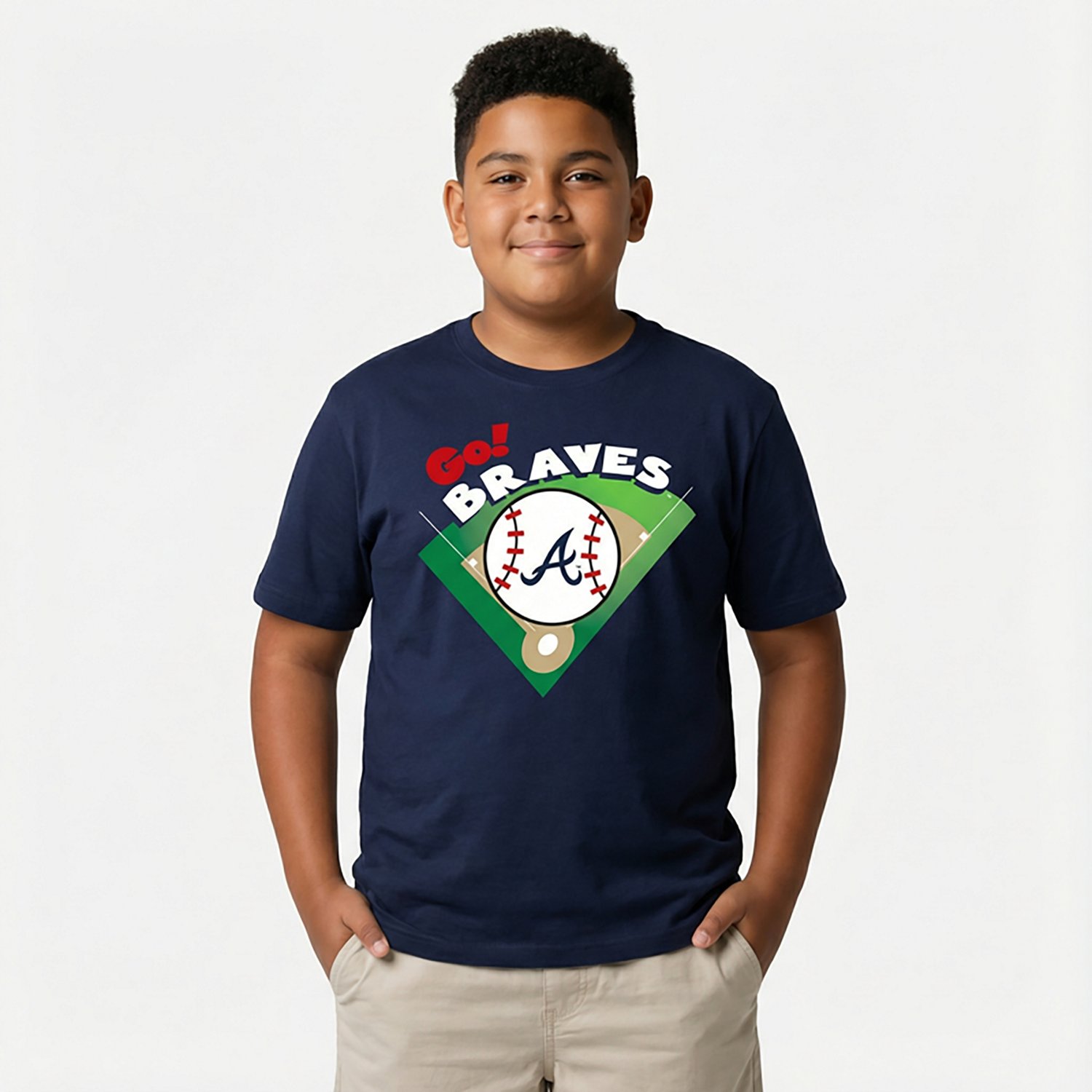 Outerstuff Boys' 4-7 Braves We Are Home T-shirt