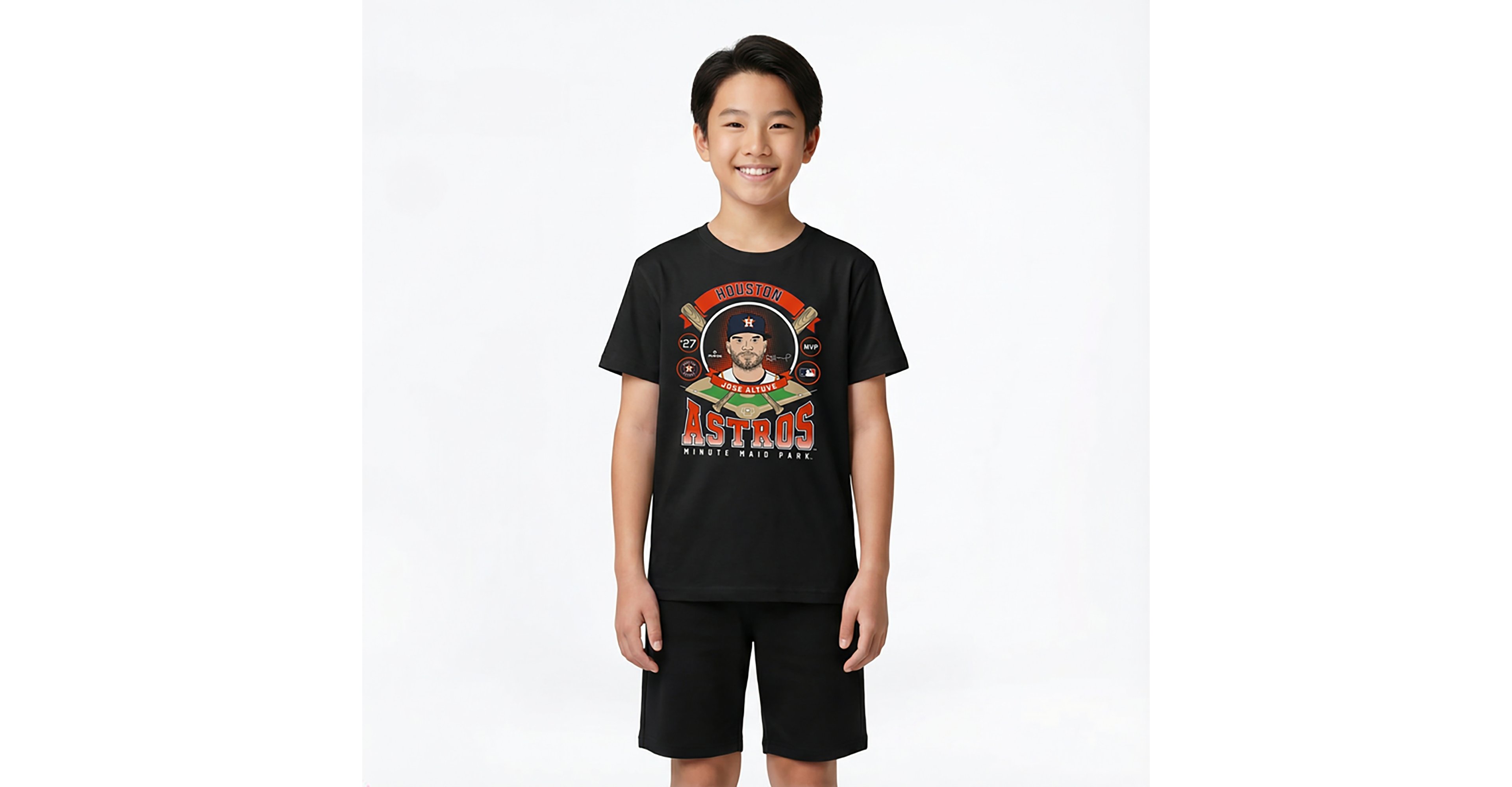 Outerstuff Youth Astros Jose Altuve Player Profile T-shirt