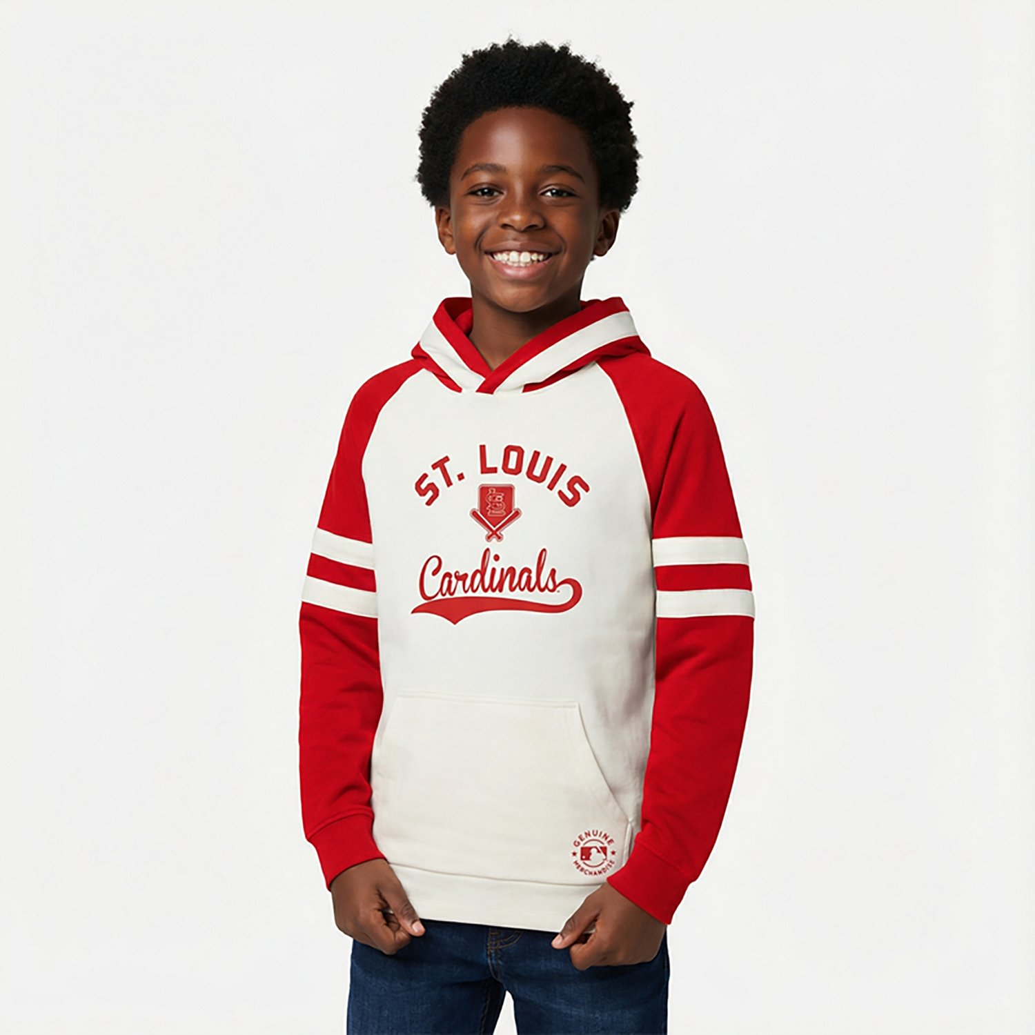 Outerstuff Kids' St. Louis Cardinals Knuckleball Colorblock Hoodie - view number 2