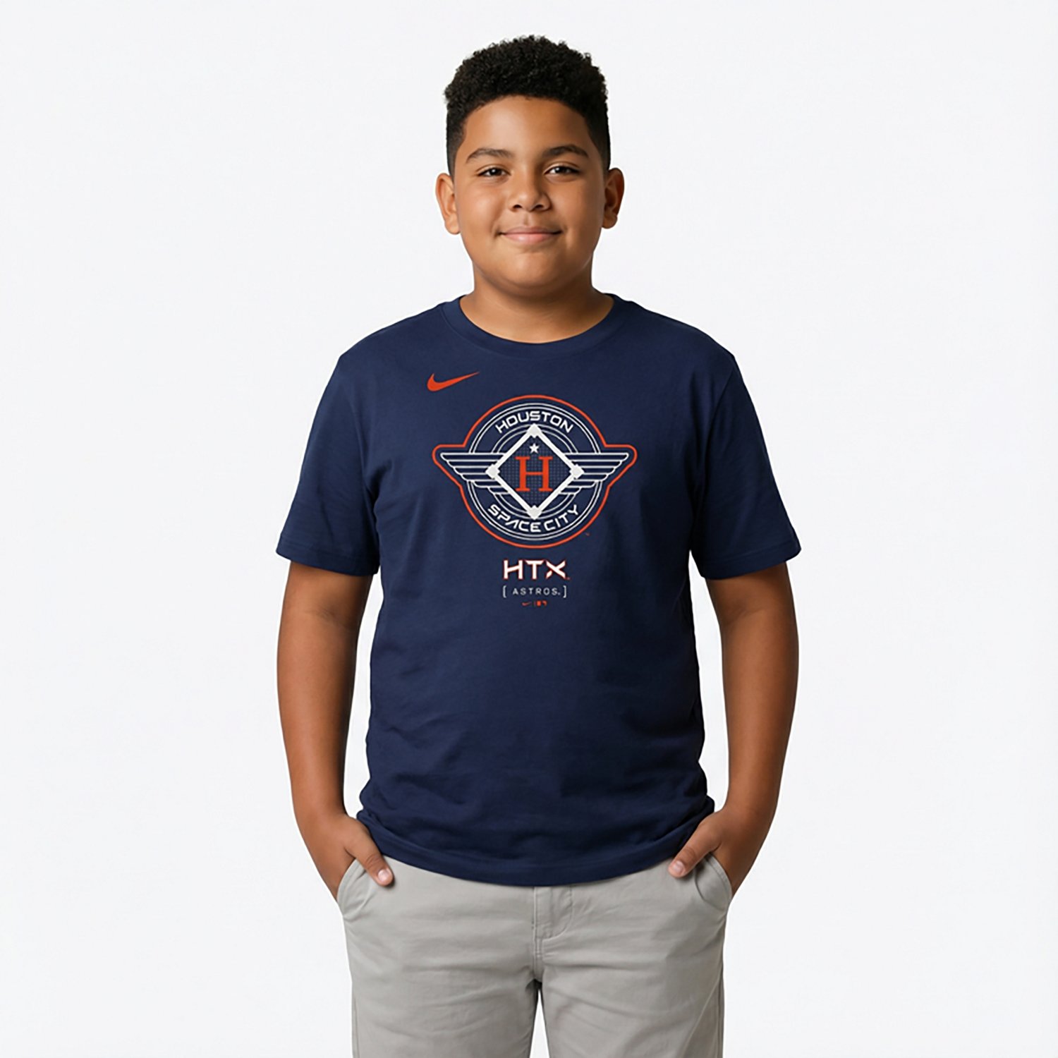Nike Boys' 4-7 Astros City Connect Logo T-shirt - view number 2