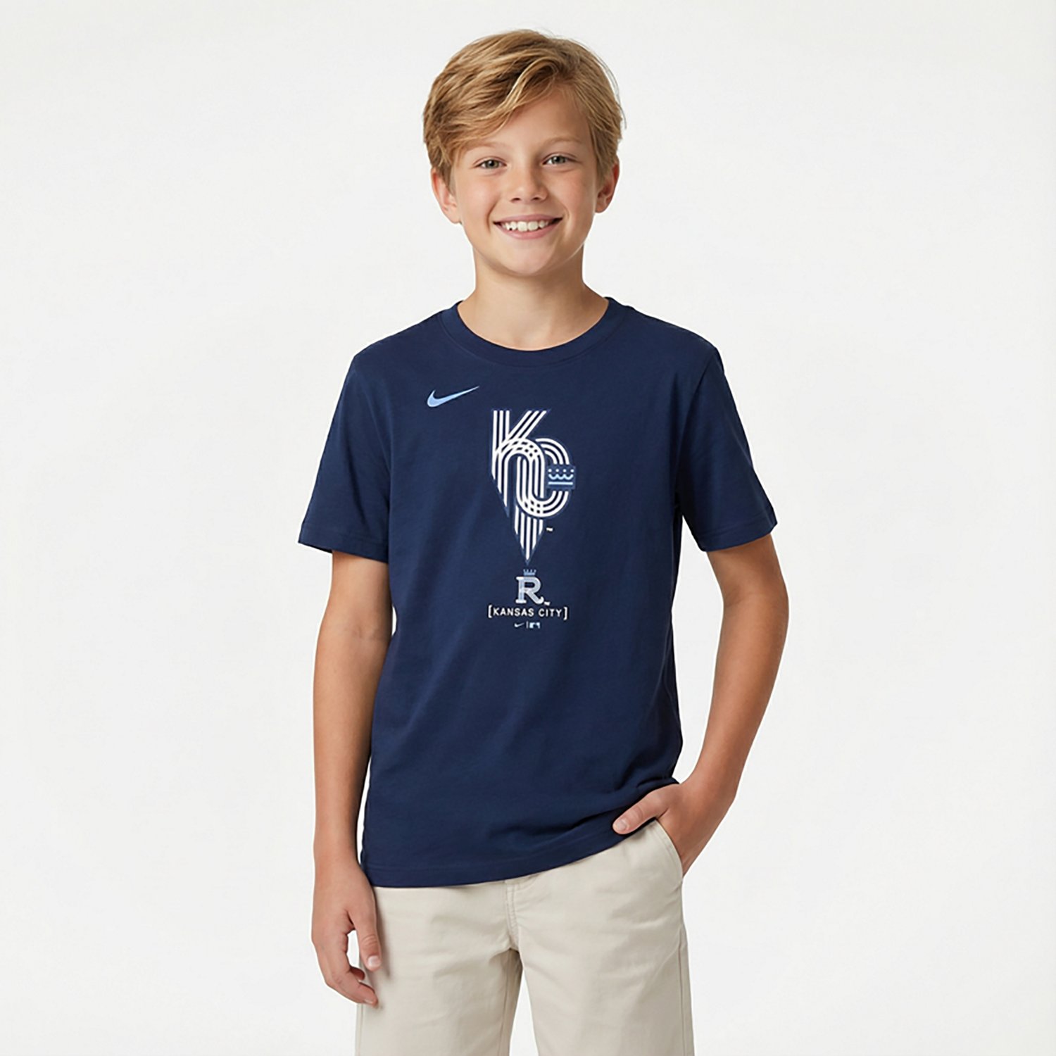 Nike Boys' 4-7 Royals City Connect Logo T-shirt - view number 2