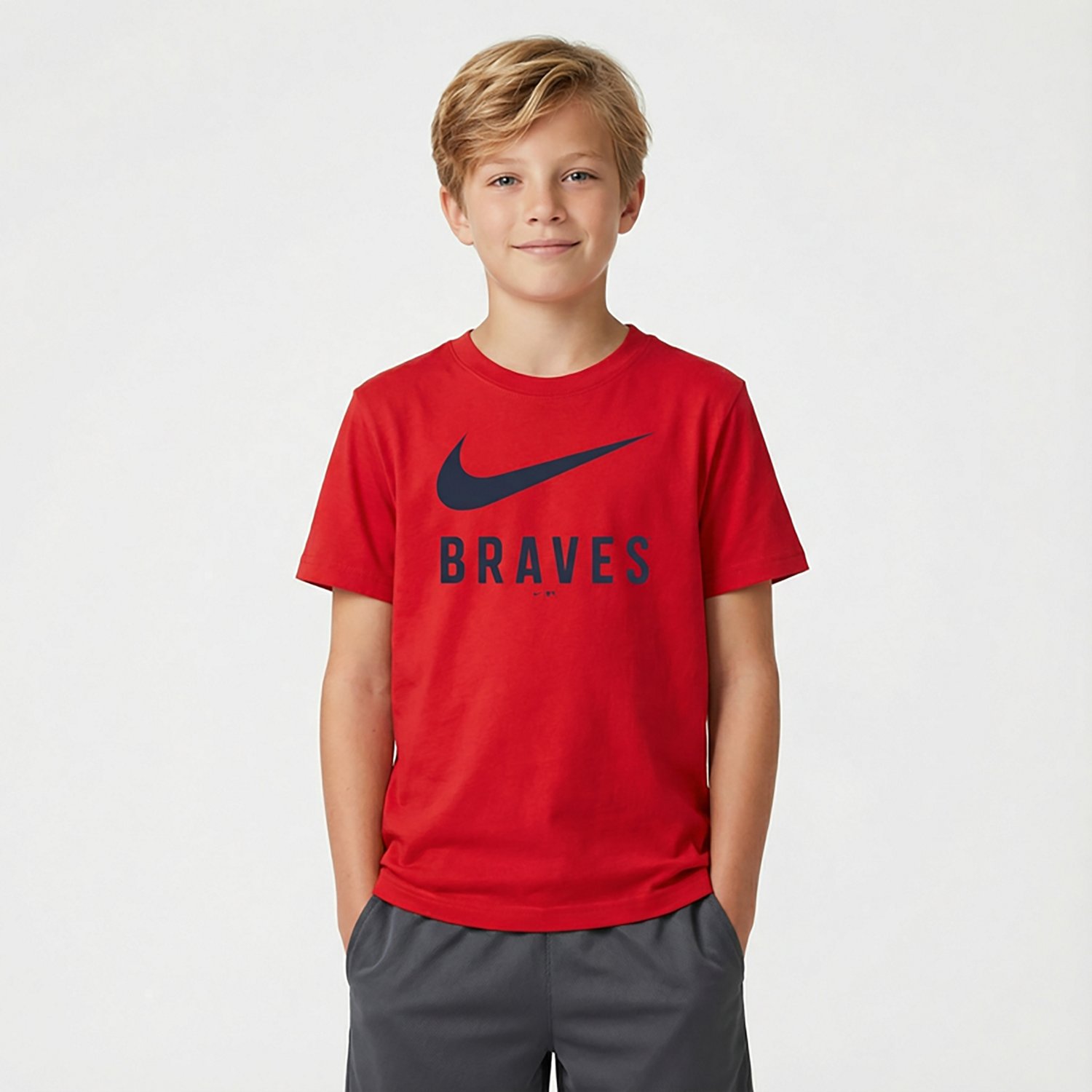 Nike Boys' 4-7 Braves Swoosh T-shirt - view number 2