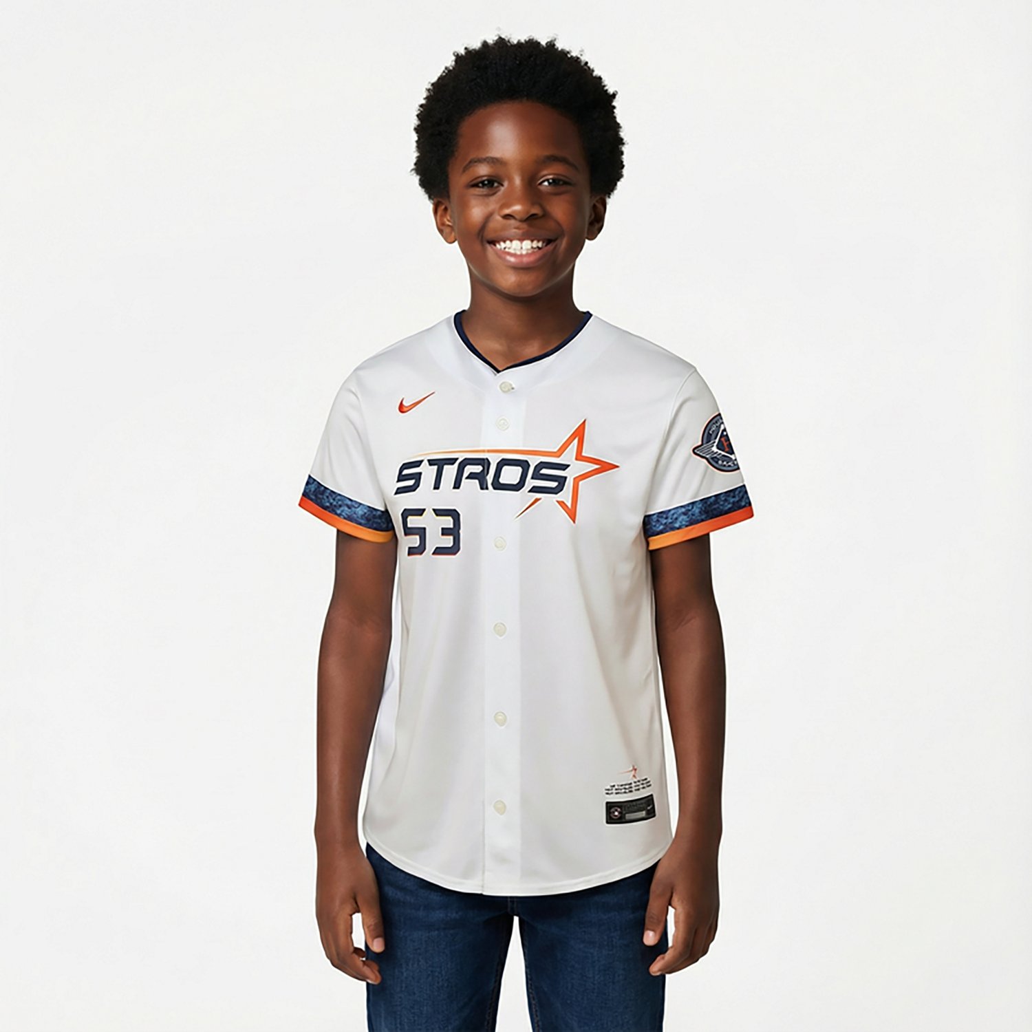 Nike Youth Houston Astros Cristian Javier Limited City Connect Player Jersey