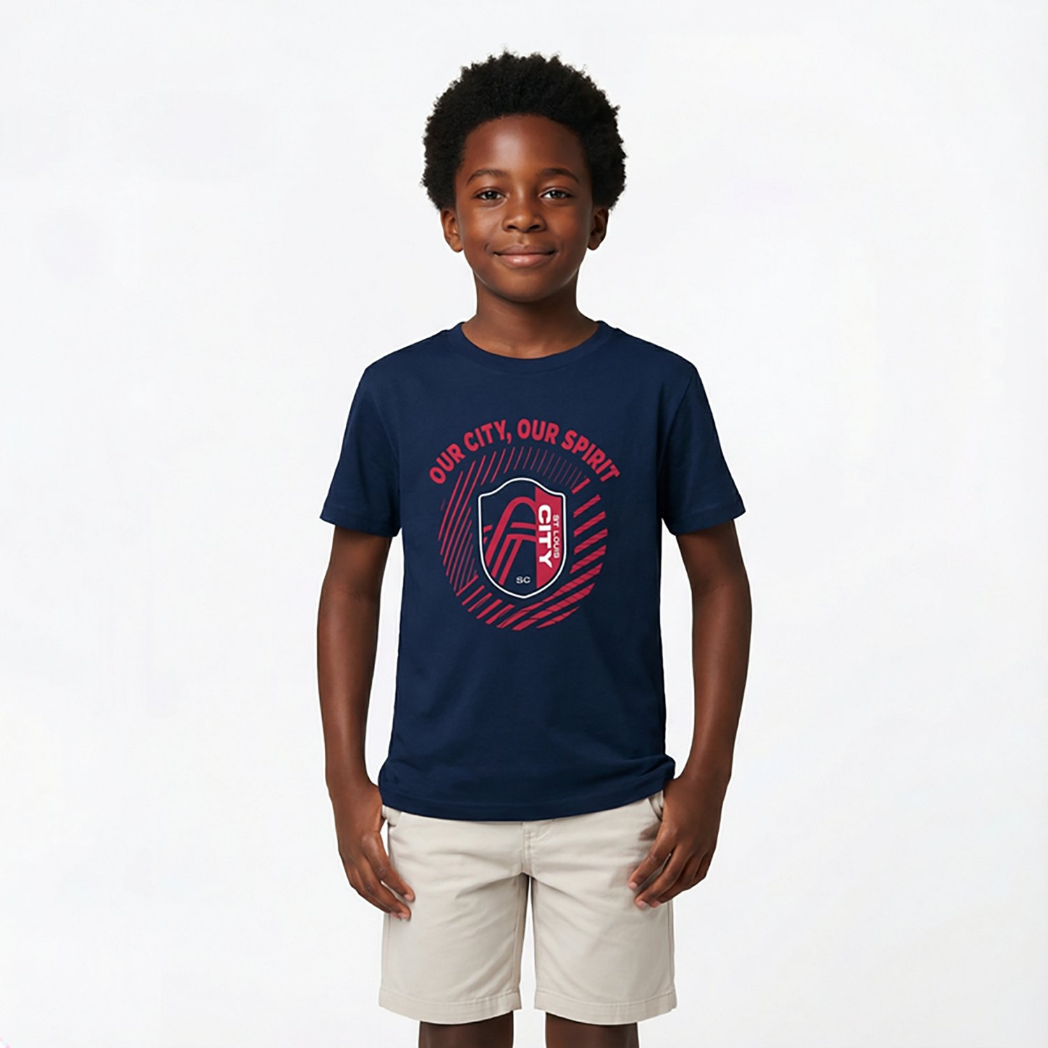 Outerstuff Kids' St. Louis City SC Shining Moment Short Sleeve T-shirt - view number 2