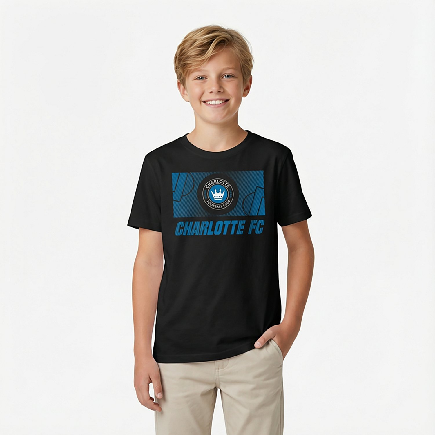 Outerstuff Youth Charlotte FC Full Pitch T-shirt - view number 2