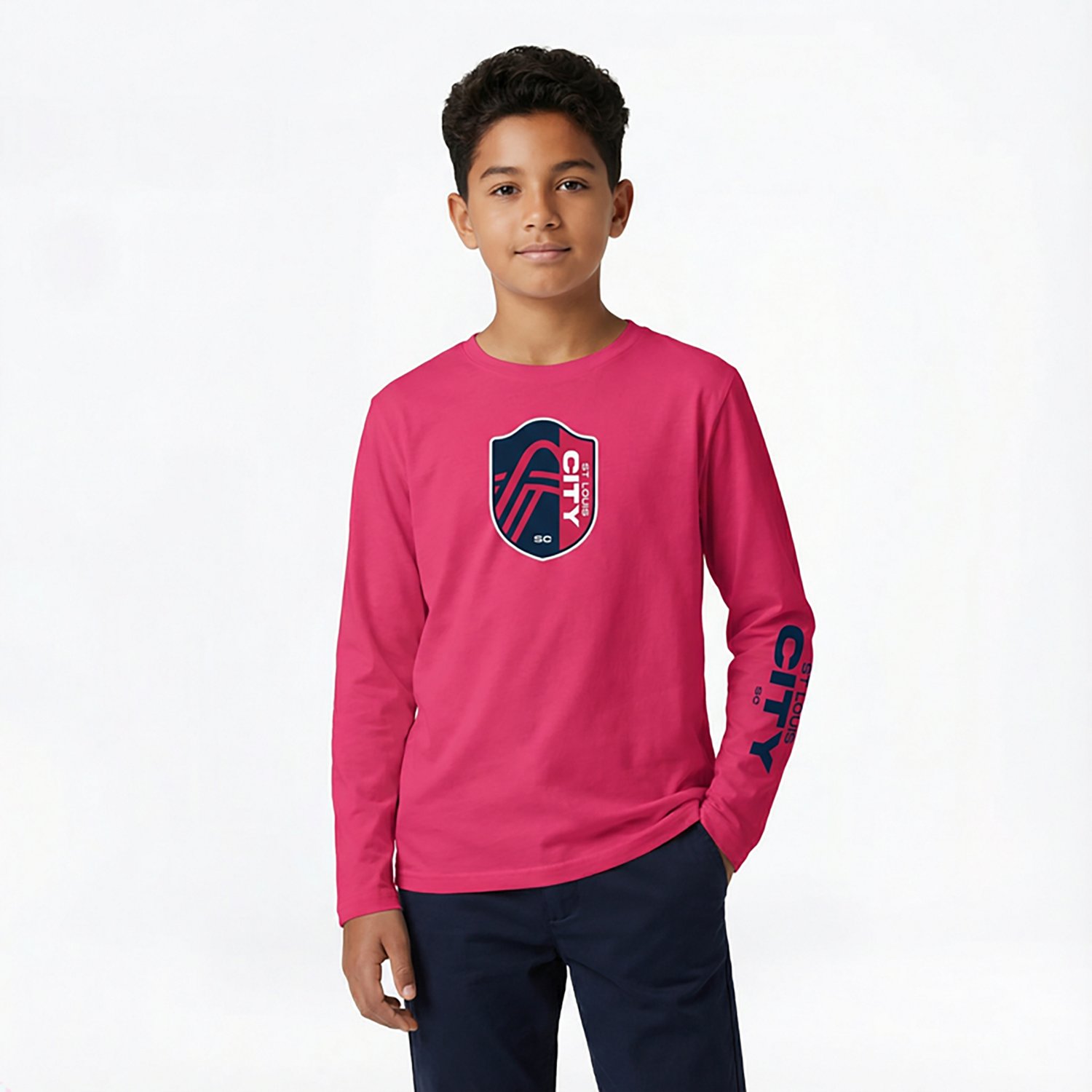 Outerstuff Kids' St. Louis City SC Slogan Decibel Long Sleeve T-shirt - view number 2