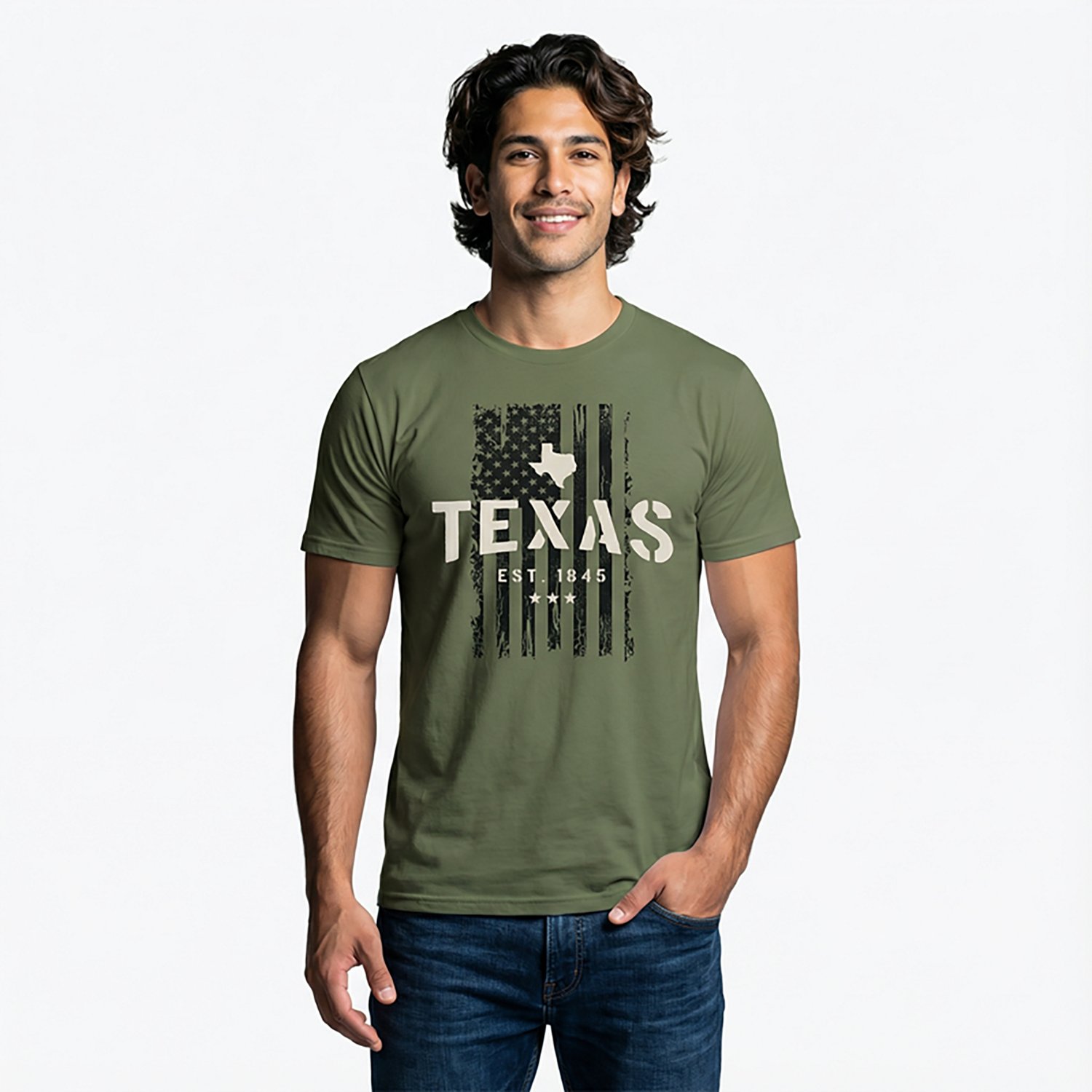 State Life Men's TX Freedom Flags T-shirt - view number 2