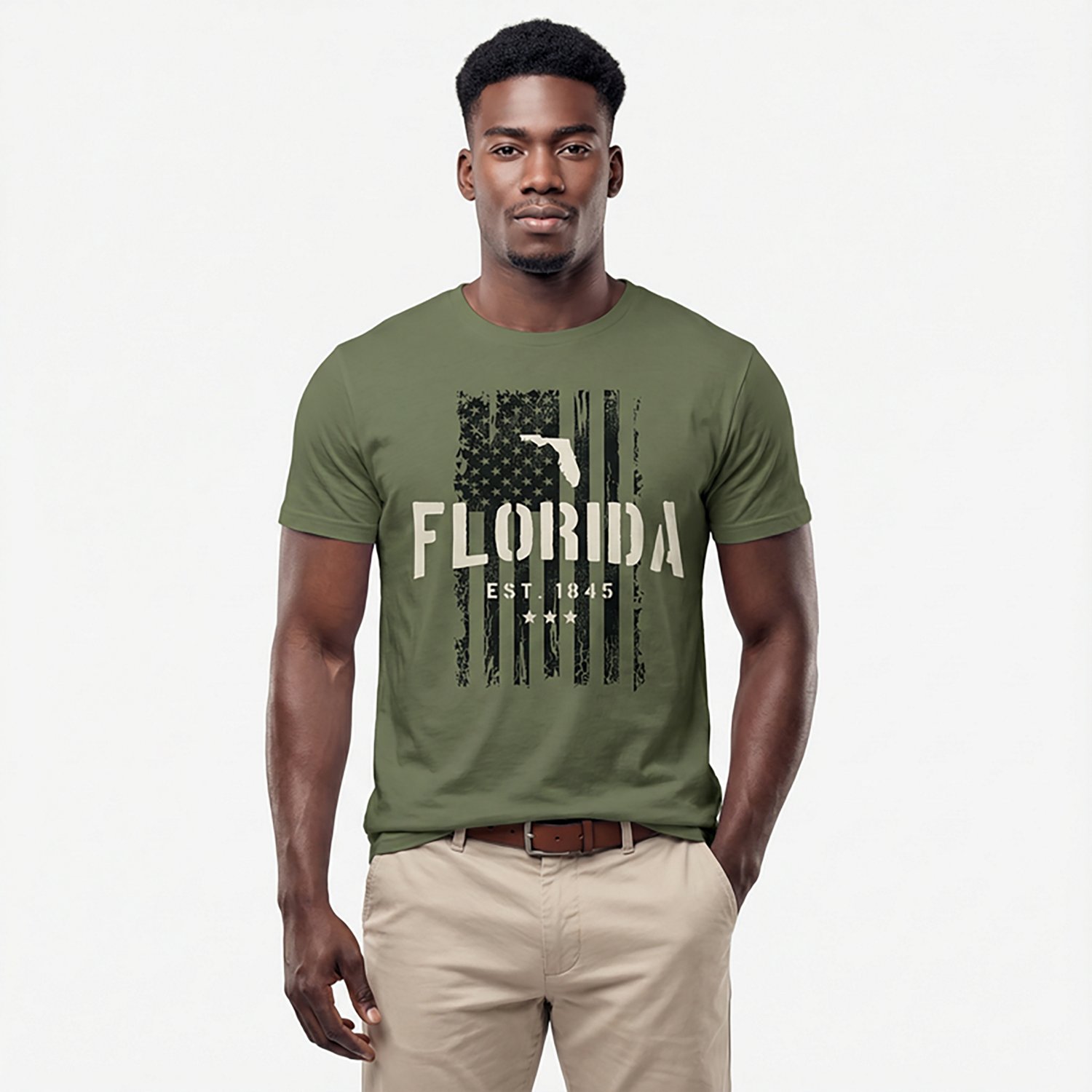 State Life Men's FL Freedom Flag T-shirt - view number 2