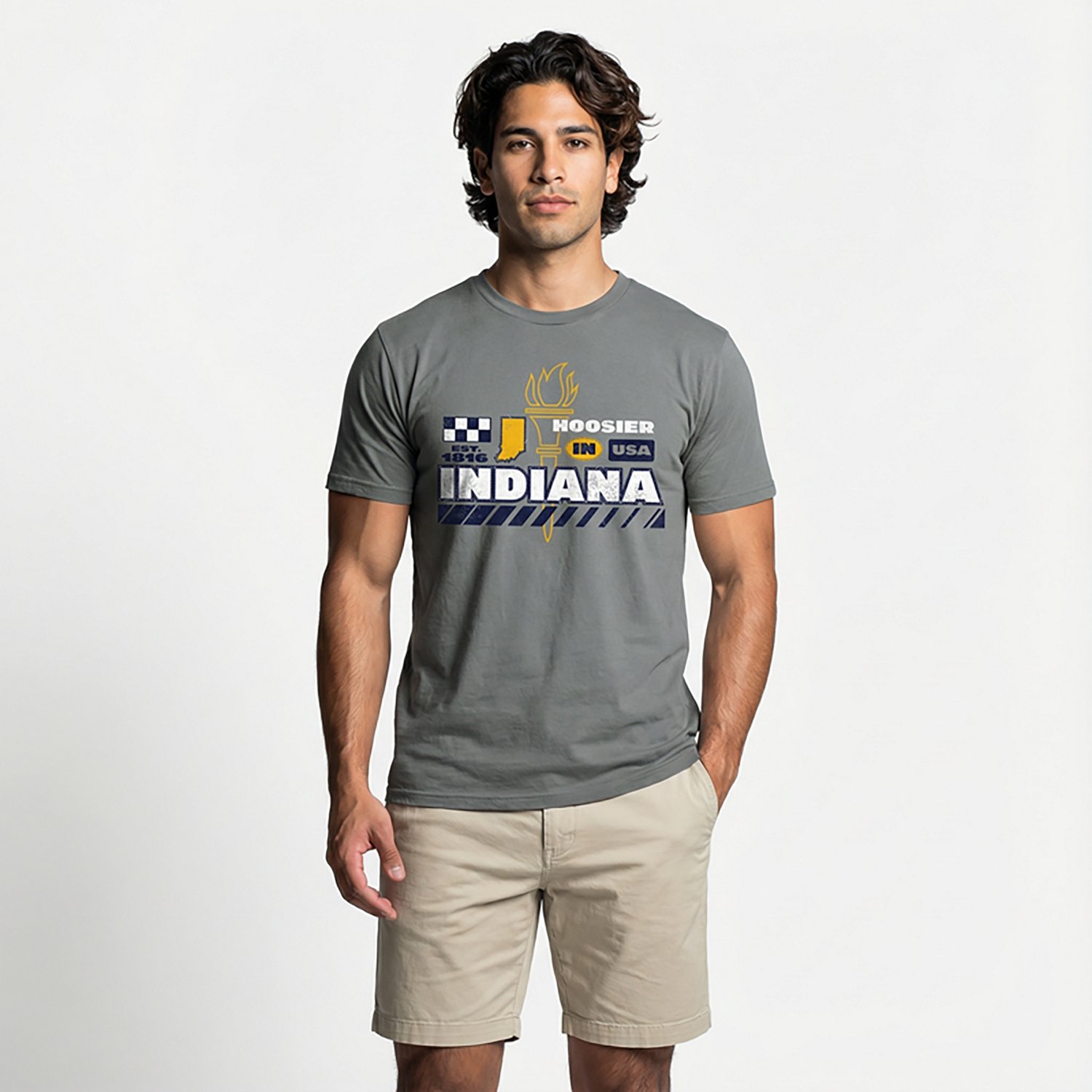 State Life Men's IN Racing Torch T-shirt - view number 2