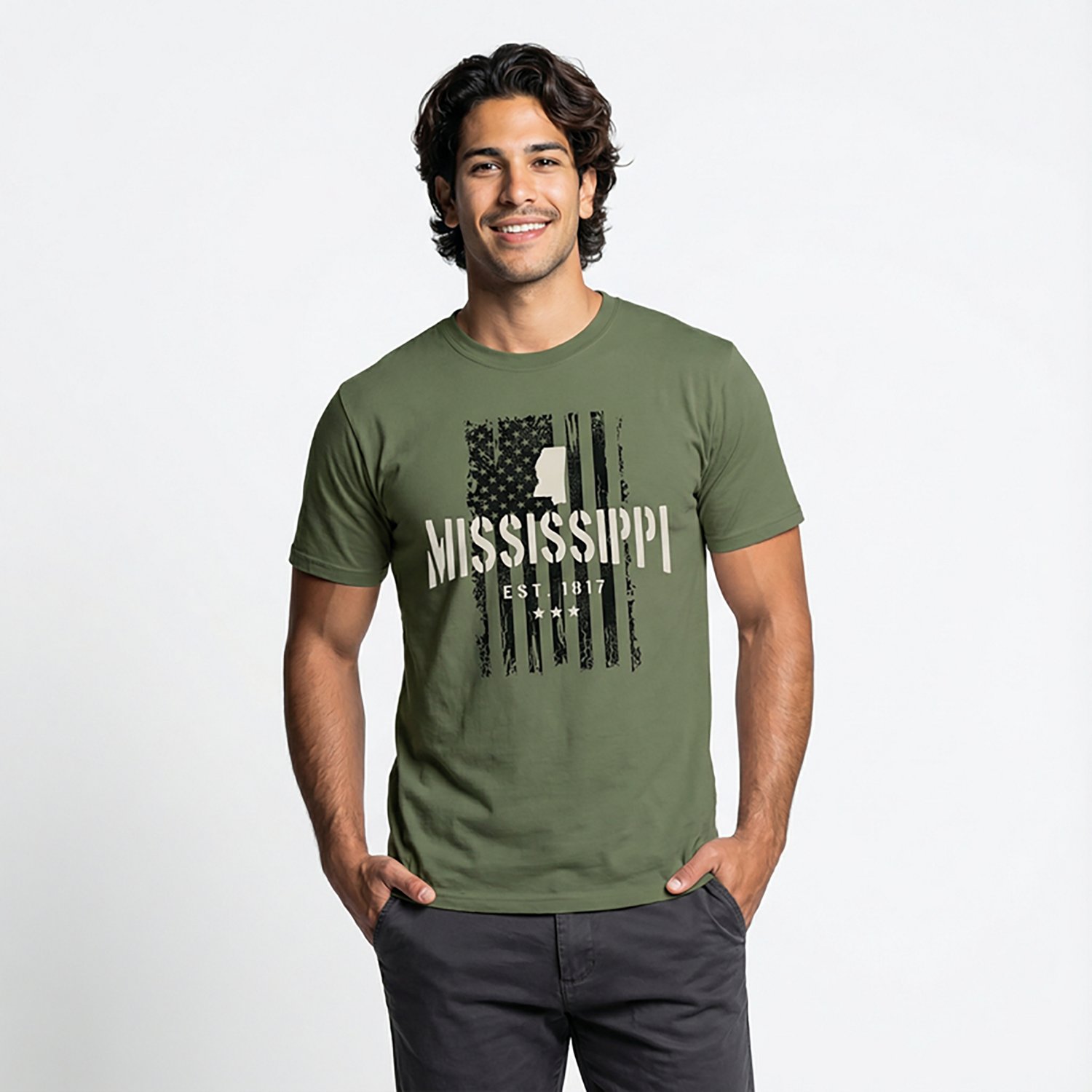 State Life Men's MS Freedom Flag T-shirt - view number 2
