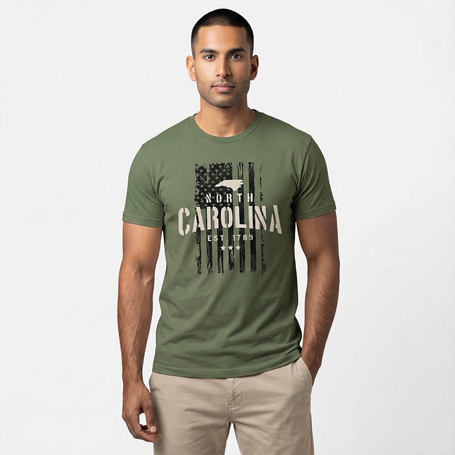 State Life Men's NC Freedom Flag T-shirt - view number 2