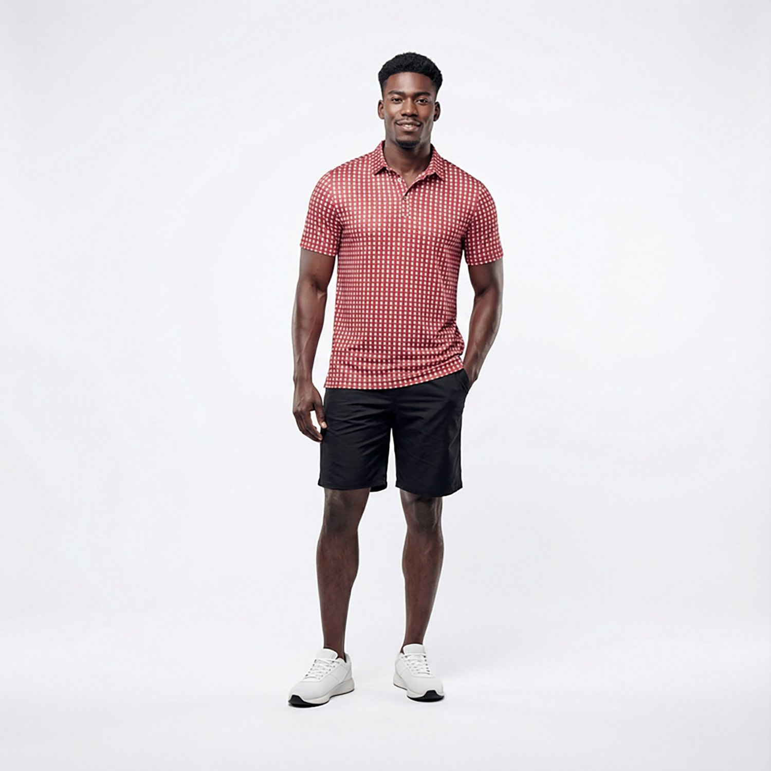 Burlebo Men's Alabama Performance Long Sleeve Polo Shirt