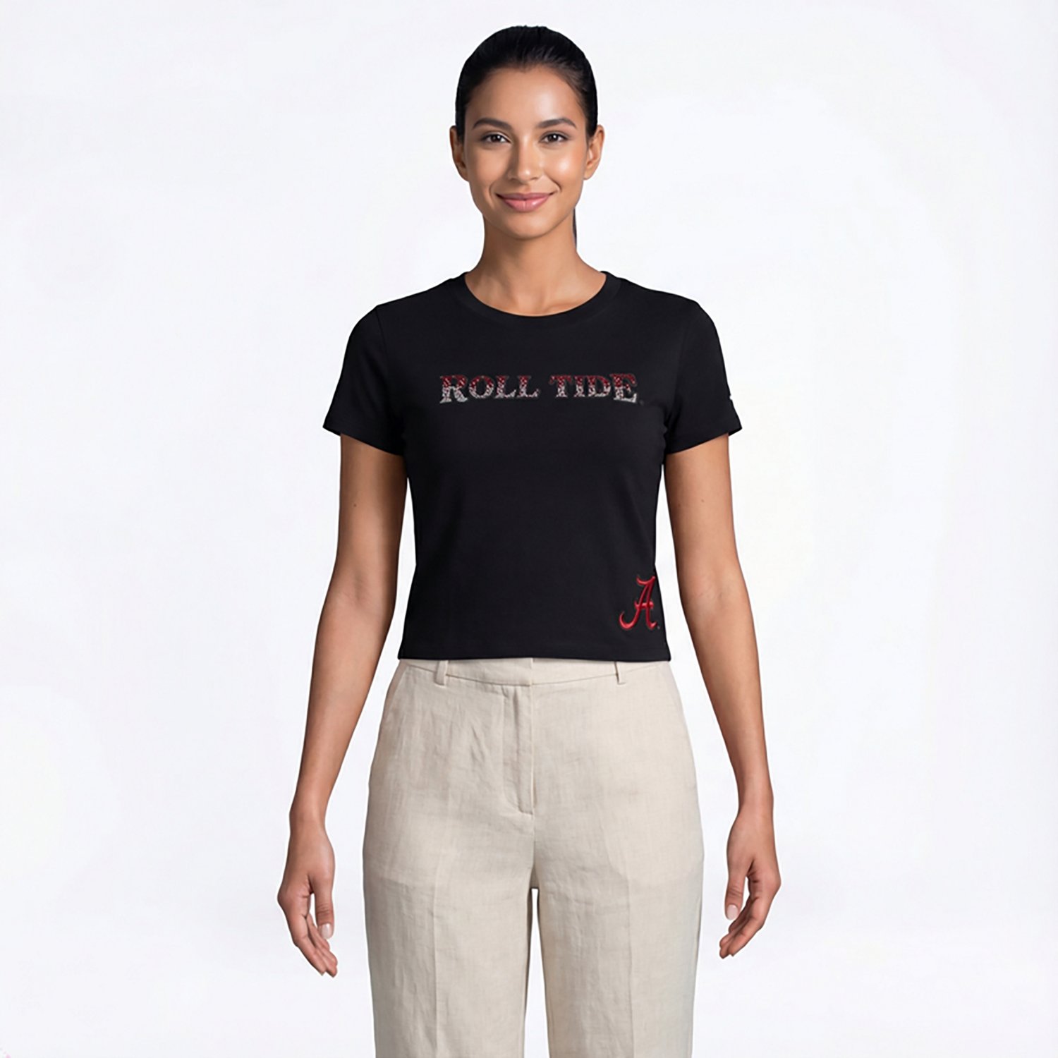 Pro Standard Women's Alabama Crimson Tide Jewels T-shirt - view number 2