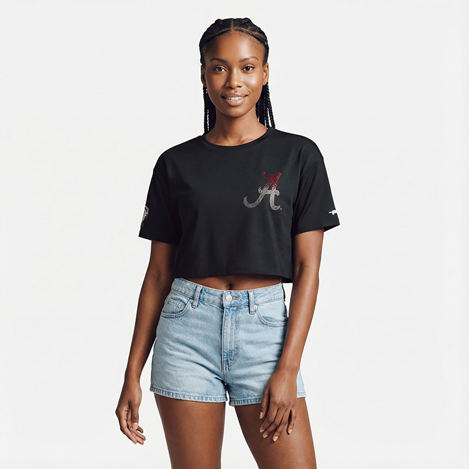 Pro Standard Women's Alabama Crimson Tide Jewels Boxy Short Sleeve T-shirt - view number 2