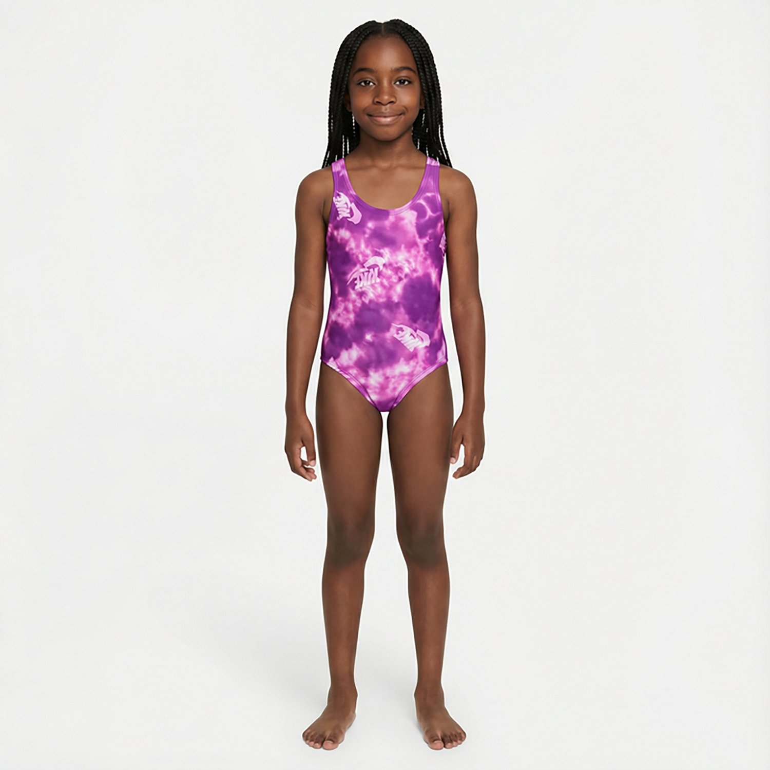 Nike Girls' Water Tie Dye U-Back 1-Piece Swimsuit