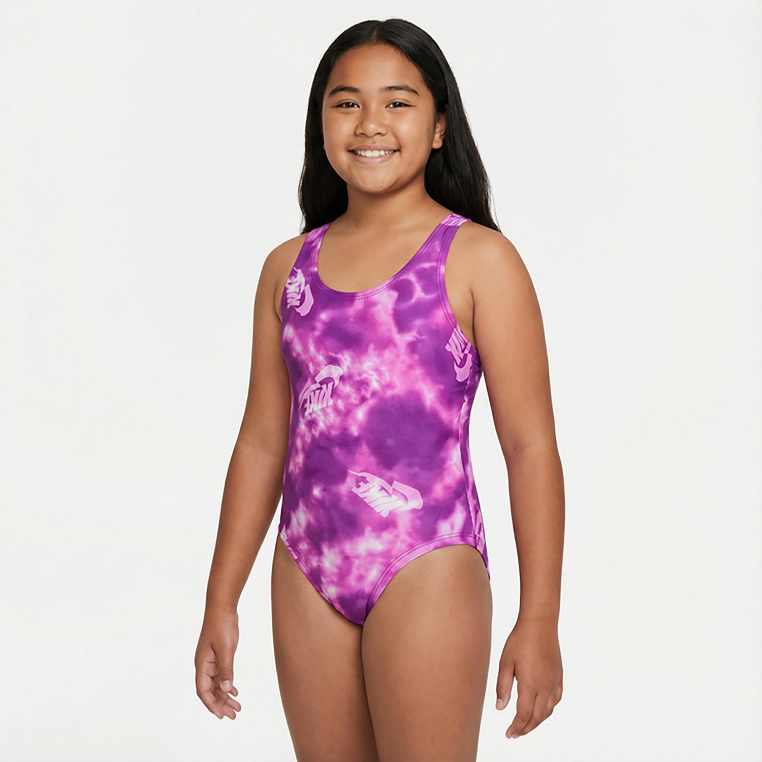 Nike Girls' Water Tie Dye U-Back 1-Piece Swimsuit                                                                                - view number 2