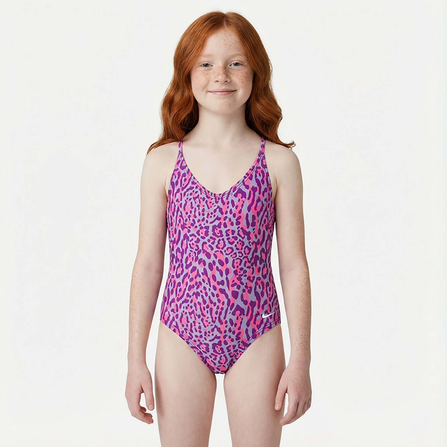 Nike Girls' Wild Lace Up One Piece Swimsuit                                                                                      - view number 2