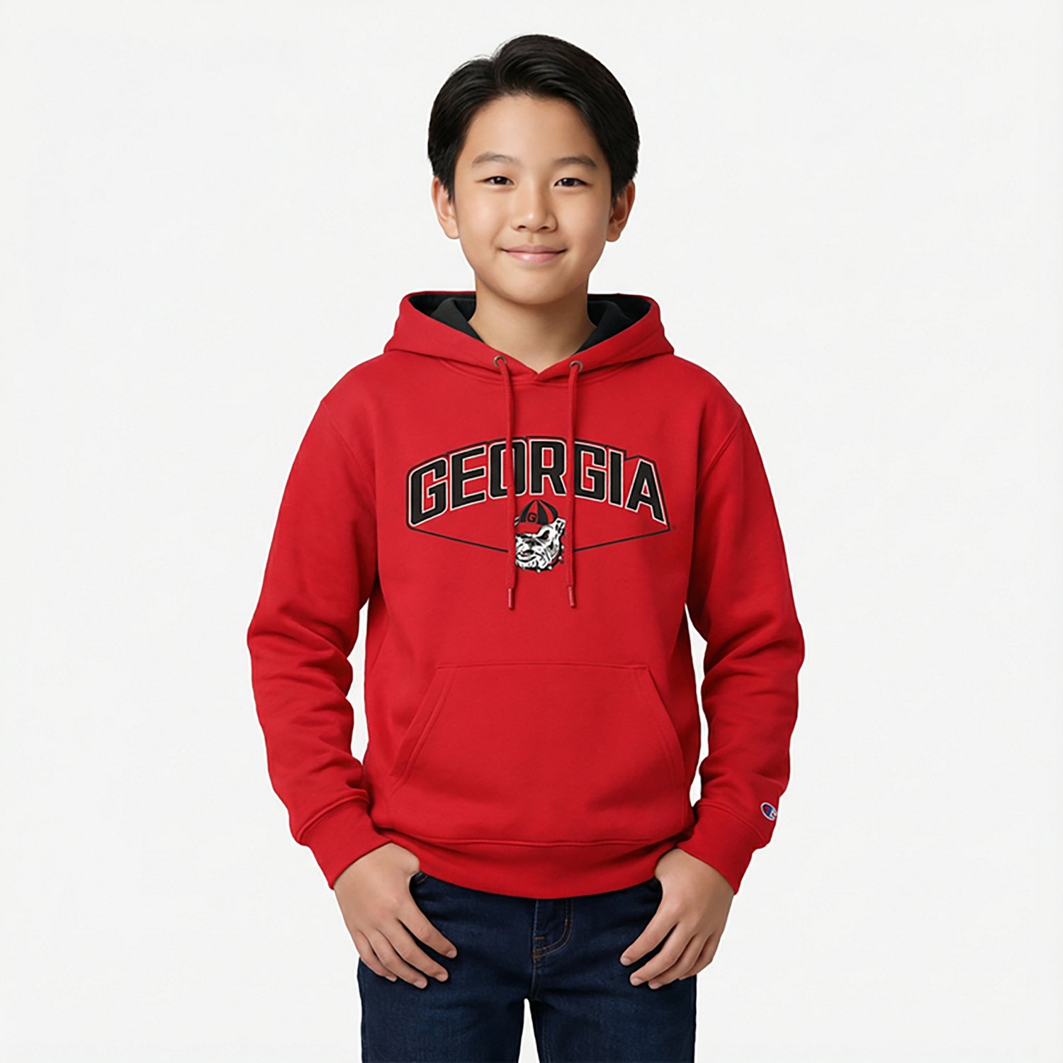 Champion Kids' Georgia Bulldogs Arch Stadium Hoodie - view number 2