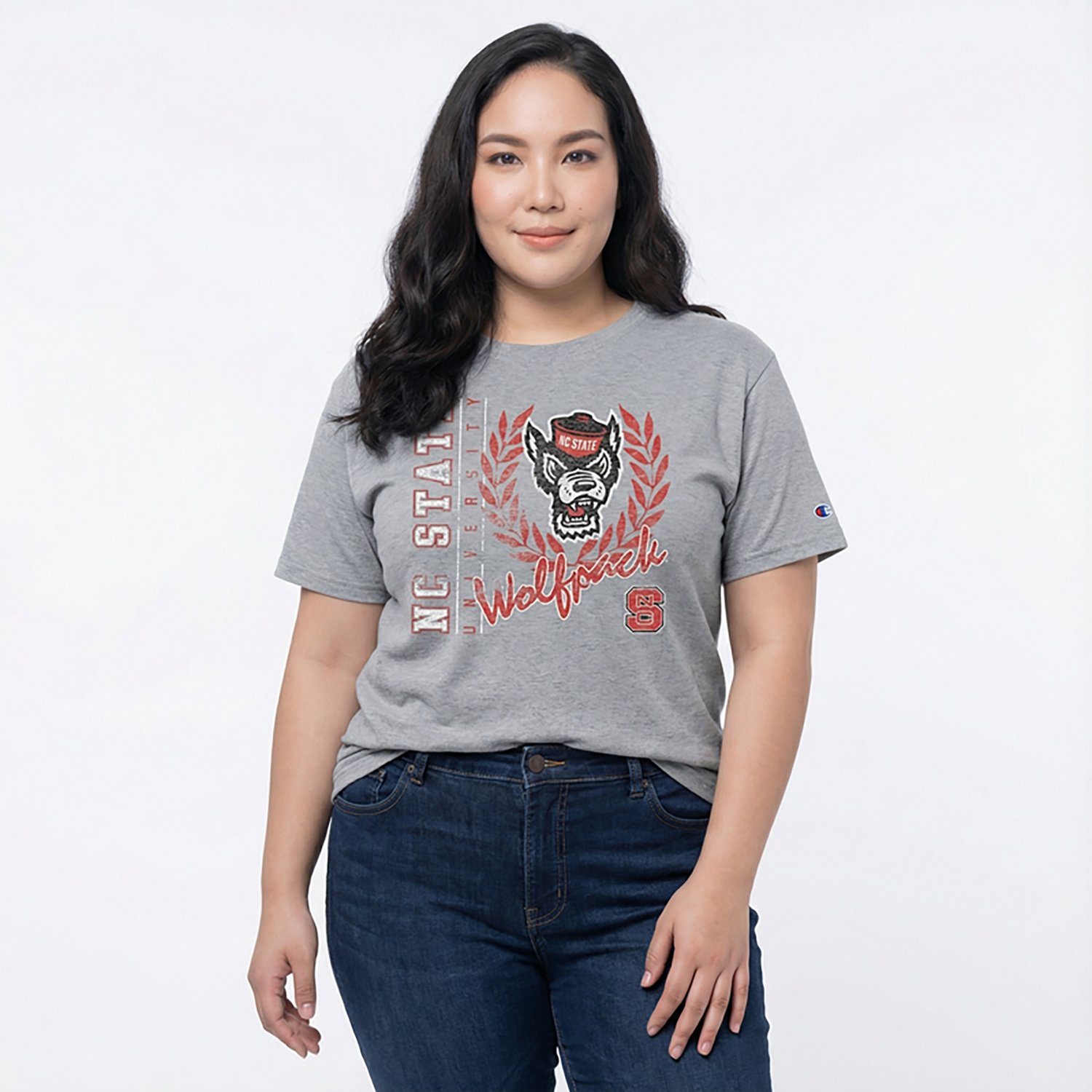 Champion Women's NC State Mascot Script Stadium T-shirt - view number 2