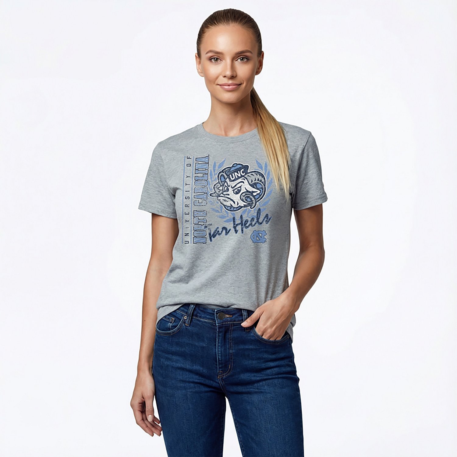 Champion Women's University of North Carolina Mascot Script Stadium Graphic T-shirt - view number 2
