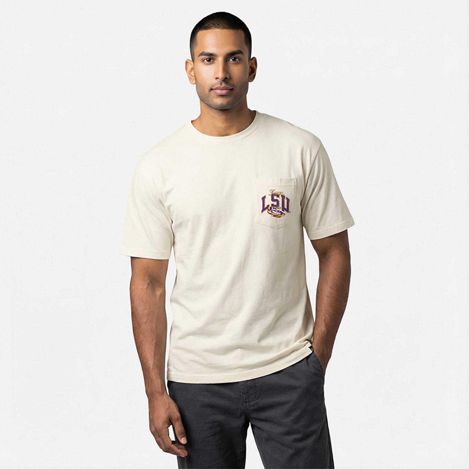 47 LSU Back Door Foundation Pocket T-shirt - view number 2