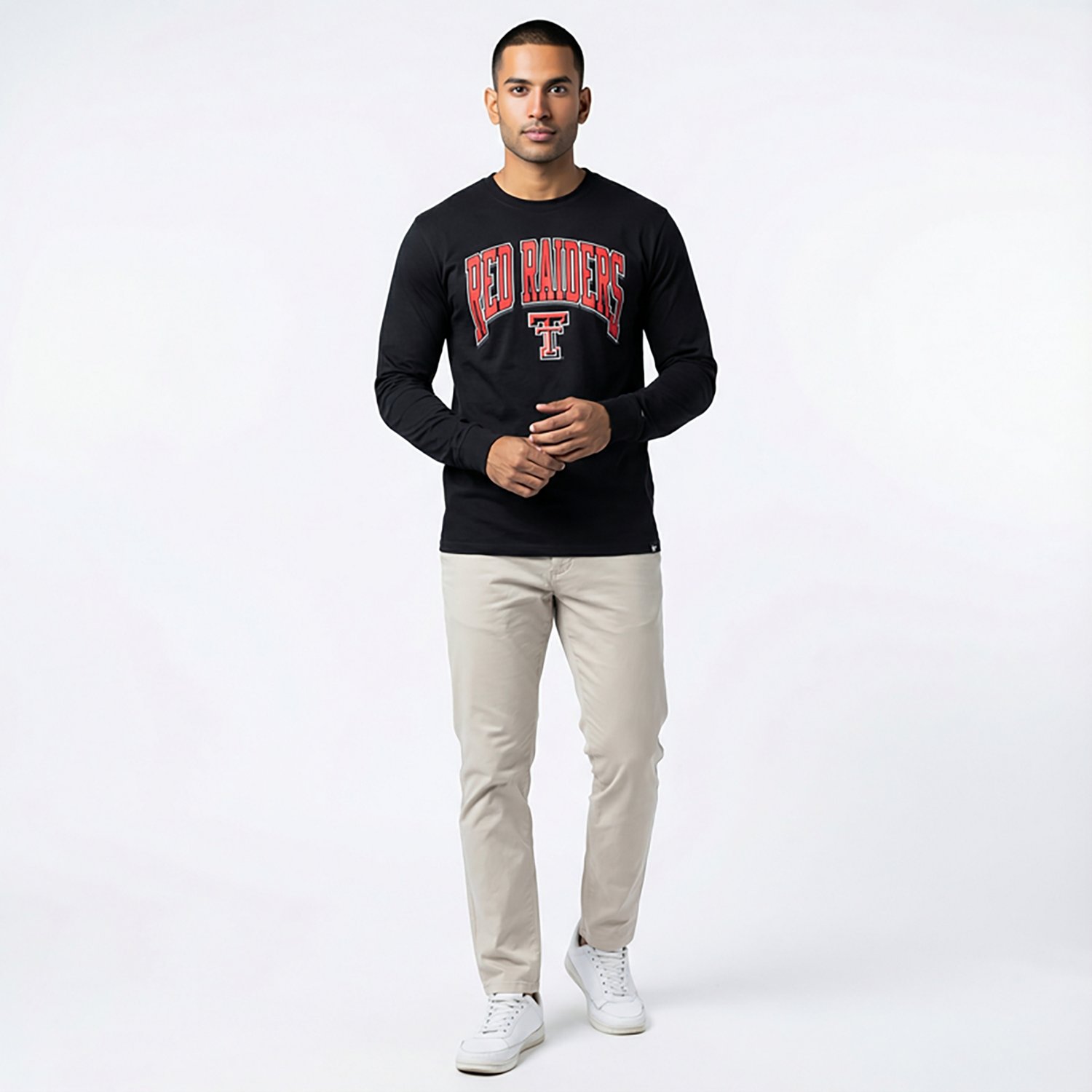 47 Brands Men's Texas Tech Red Raiders Walk Tall Franklin Long Sleeve T-shirt