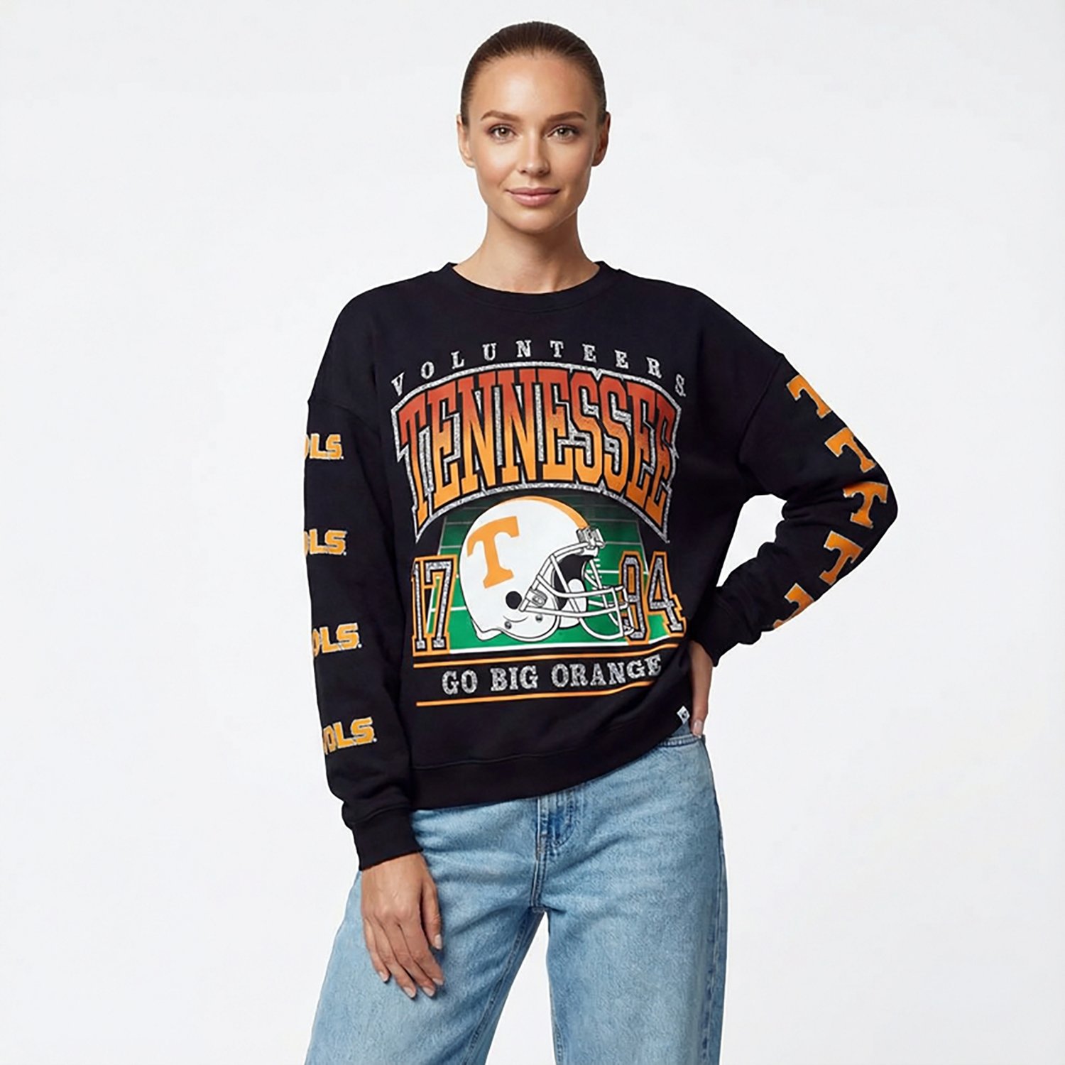 47 Brands Women's University of Tennessee Volunteers Go Big Oversized Long Sleeve Crew Fleece - view number 2