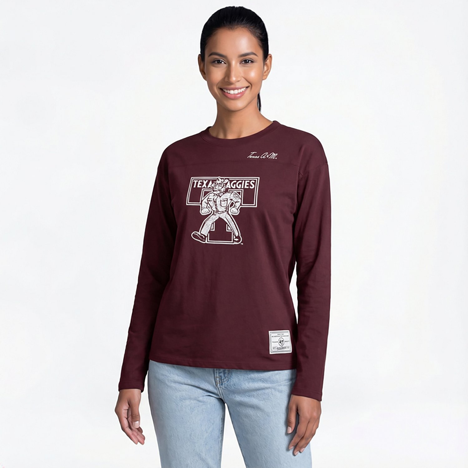 47 Women's Texas A&M Game Nod Timeless 3/4 Sleeve T-shirt - view number 2