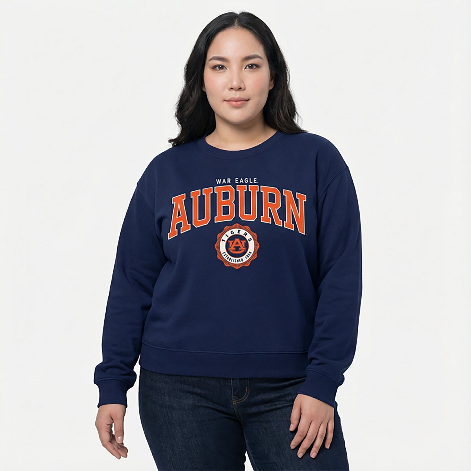 Pressbox Women's Auburn Parthenon Janise Oversize Crew Sweatshirt - view number 2